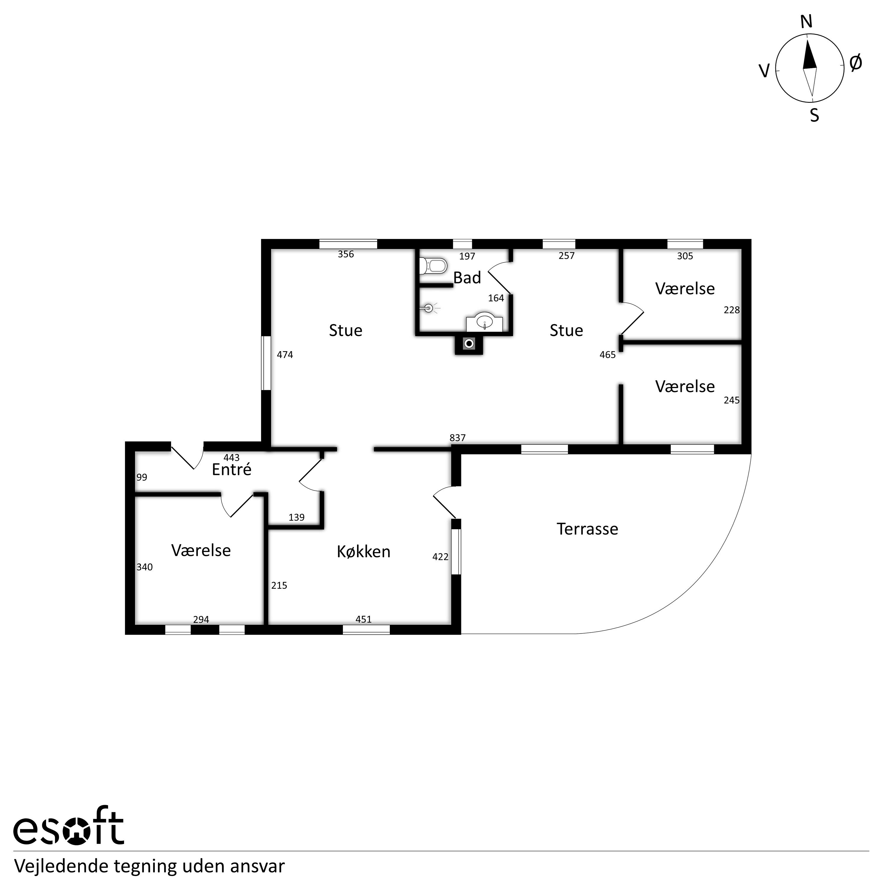 Plantegninger billede af Borup Byvej 100, 8920 Randers NV