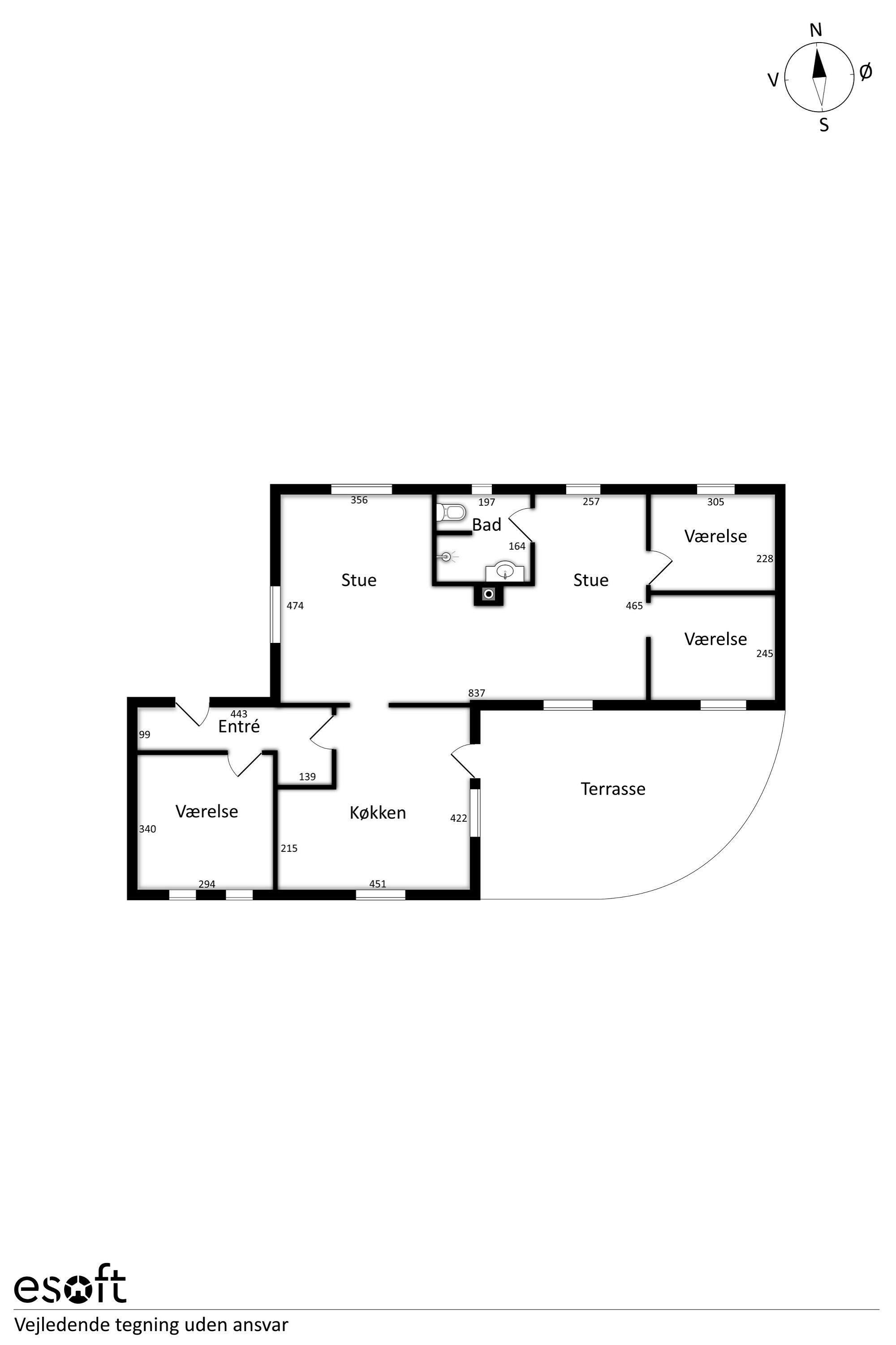 Plantegninger billede af Borup Byvej 100, 8920 Randers NV