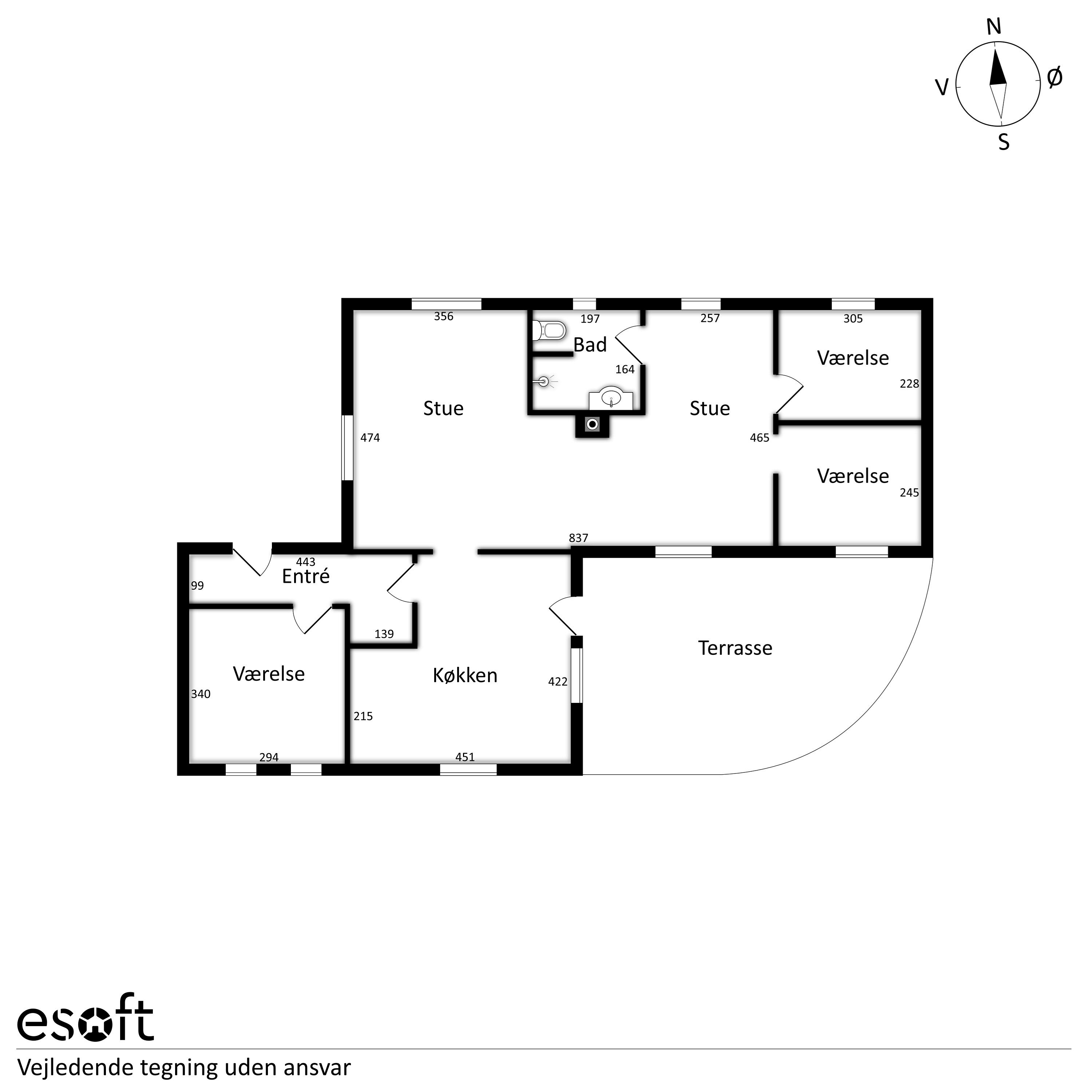Plantegninger billede af Borup Byvej 100, 8920 Randers NV