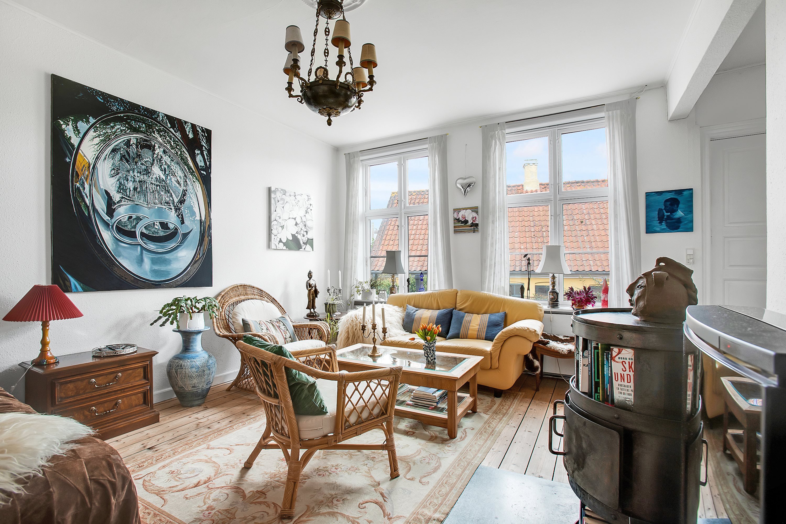 Fremhævet stue billede i fuldskærmstilstand. Billede af Bodestræde 8, 2791 Dragør