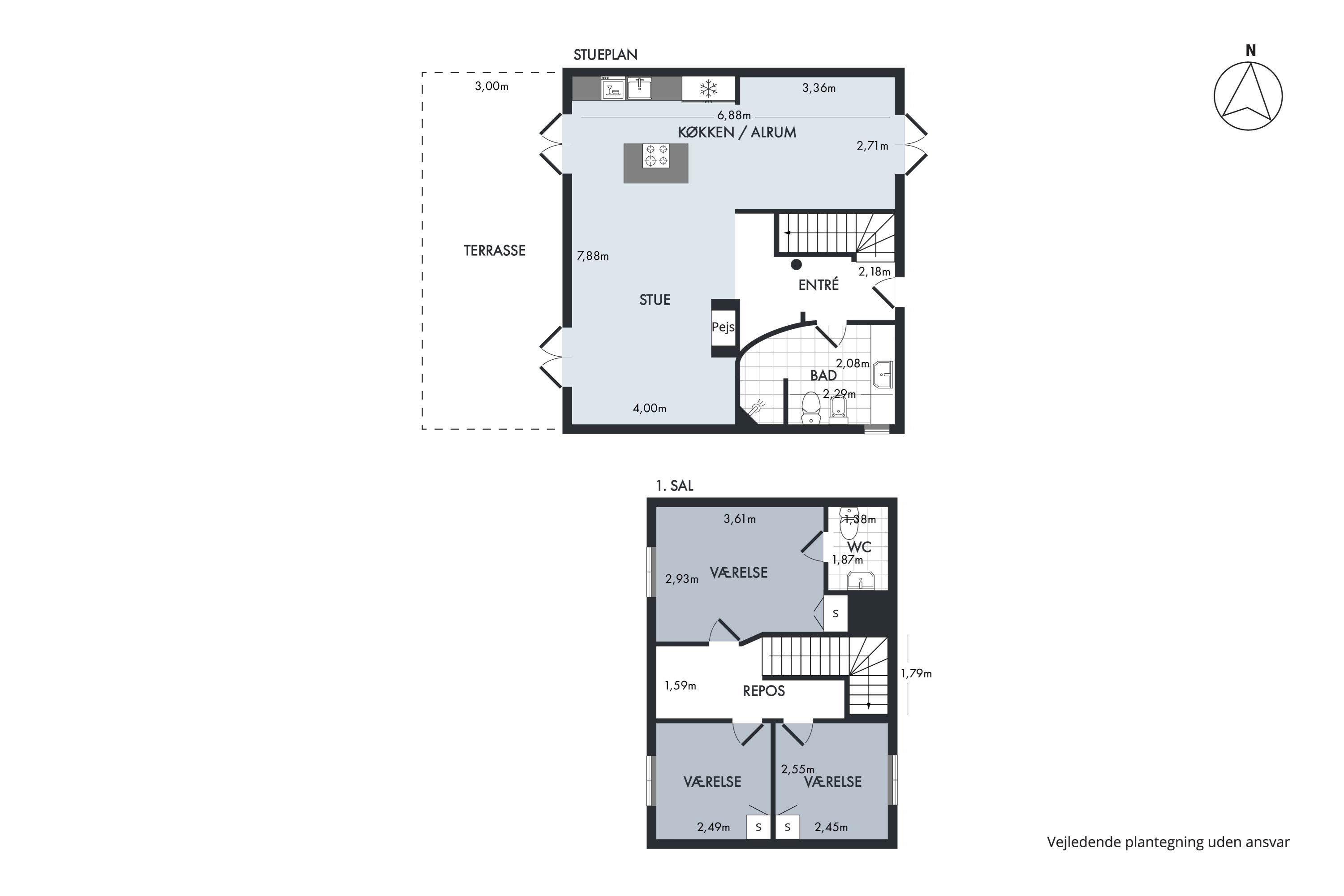 Plantegninger billede af Højensvej 30C, Gl. Skagen, 9990 Skagen