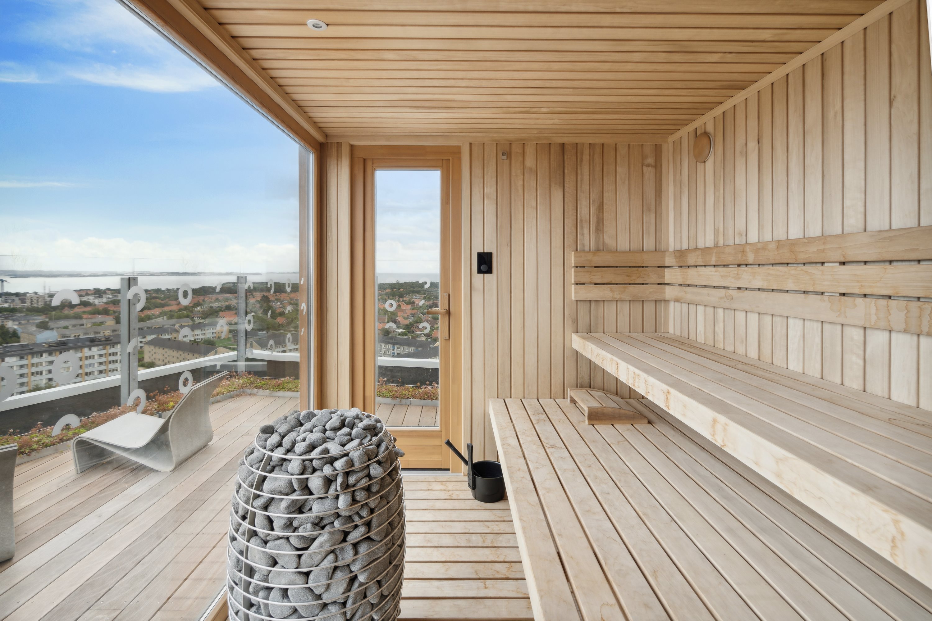 Fremhævet sauna billede i fuldskærmstilstand. Billede af Gøteborg Allé 6, 1. 11., 8200 Aarhus N