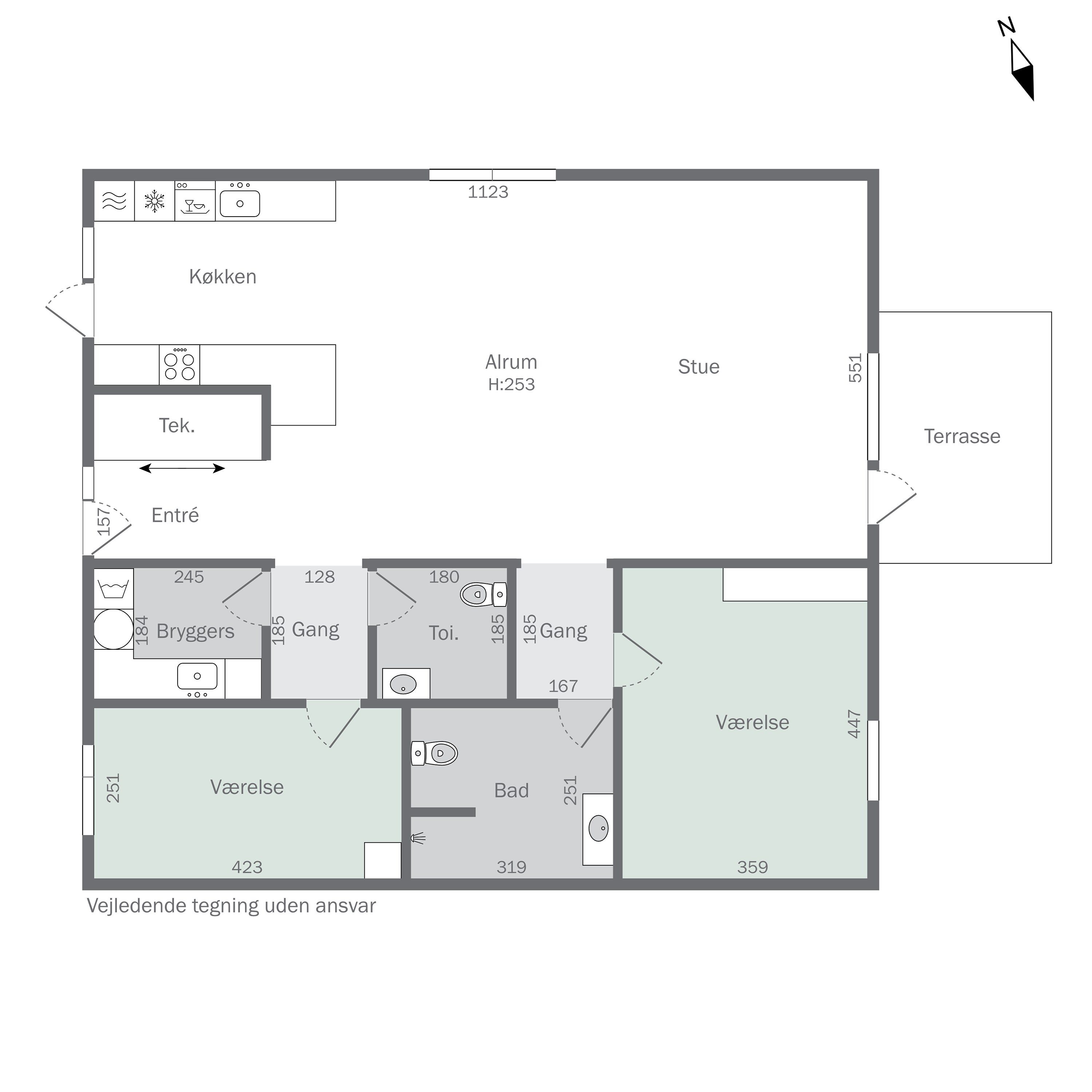 Plantegninger billede af Lønnebergvej 71, 1., 8600 Silkeborg