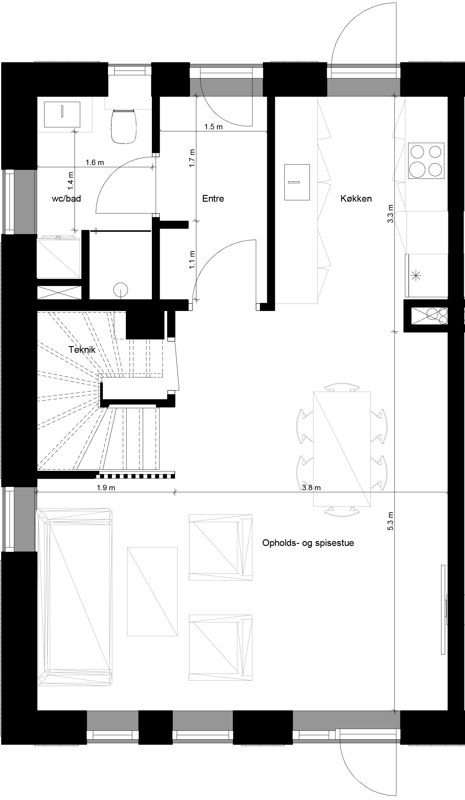 Plantegninger billede af Jasminparken 20, Sønder Tranders, 9260 Gistrup
