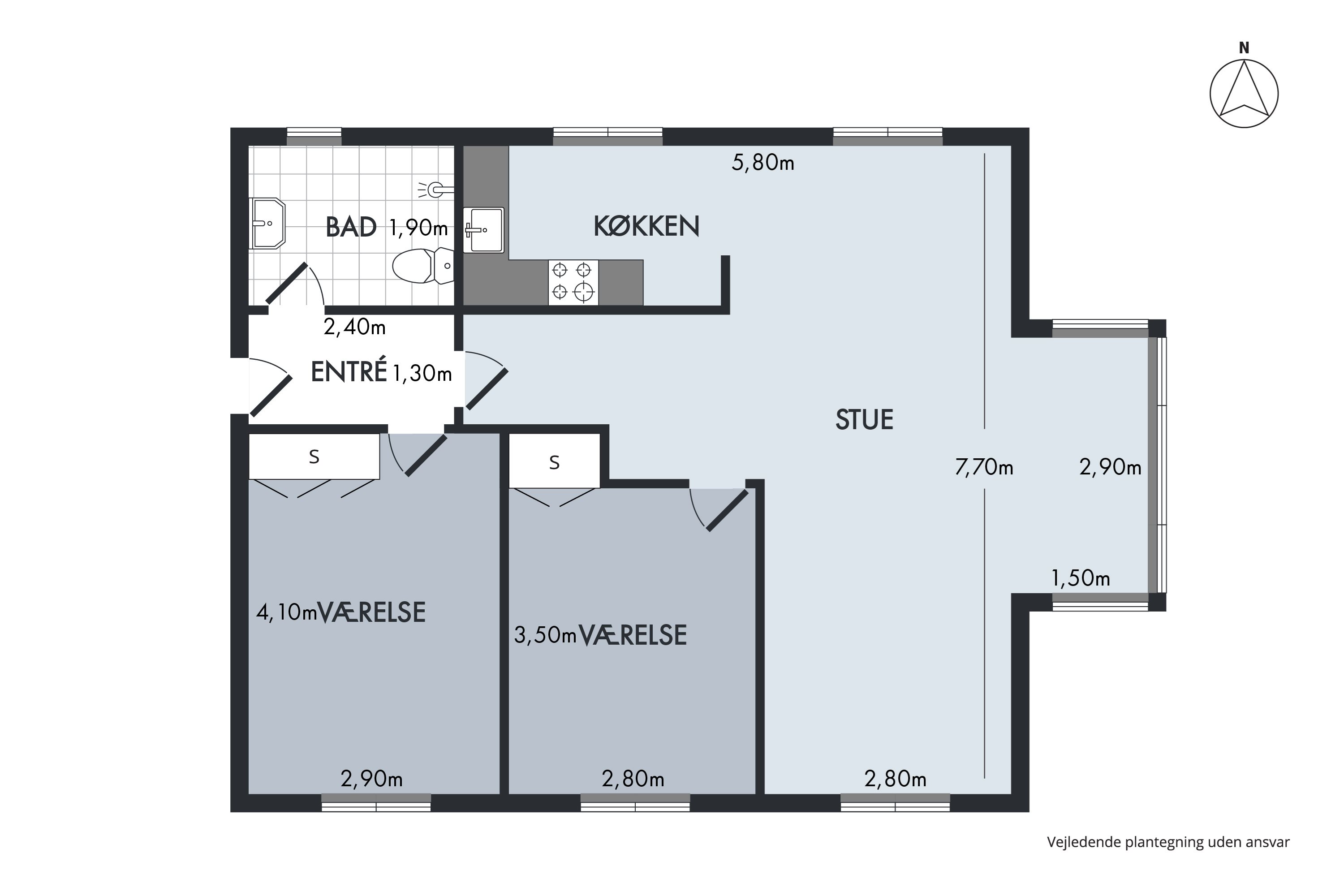 Plantegninger billede af Teglvænget 21, 1., 9460 Brovst
