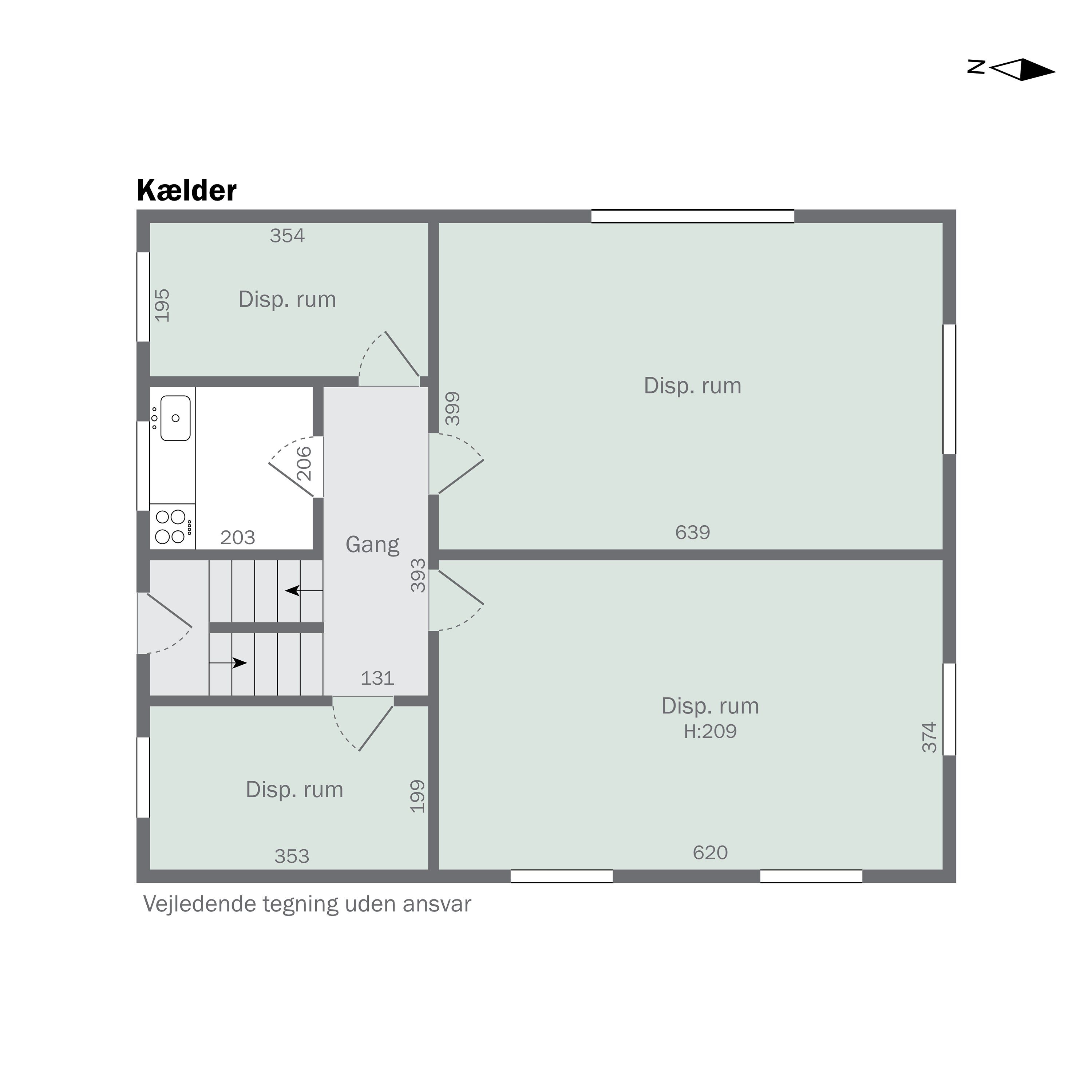 Plantegninger billede af Bromøllevej 43, Hunstrup, 7700 Thisted
