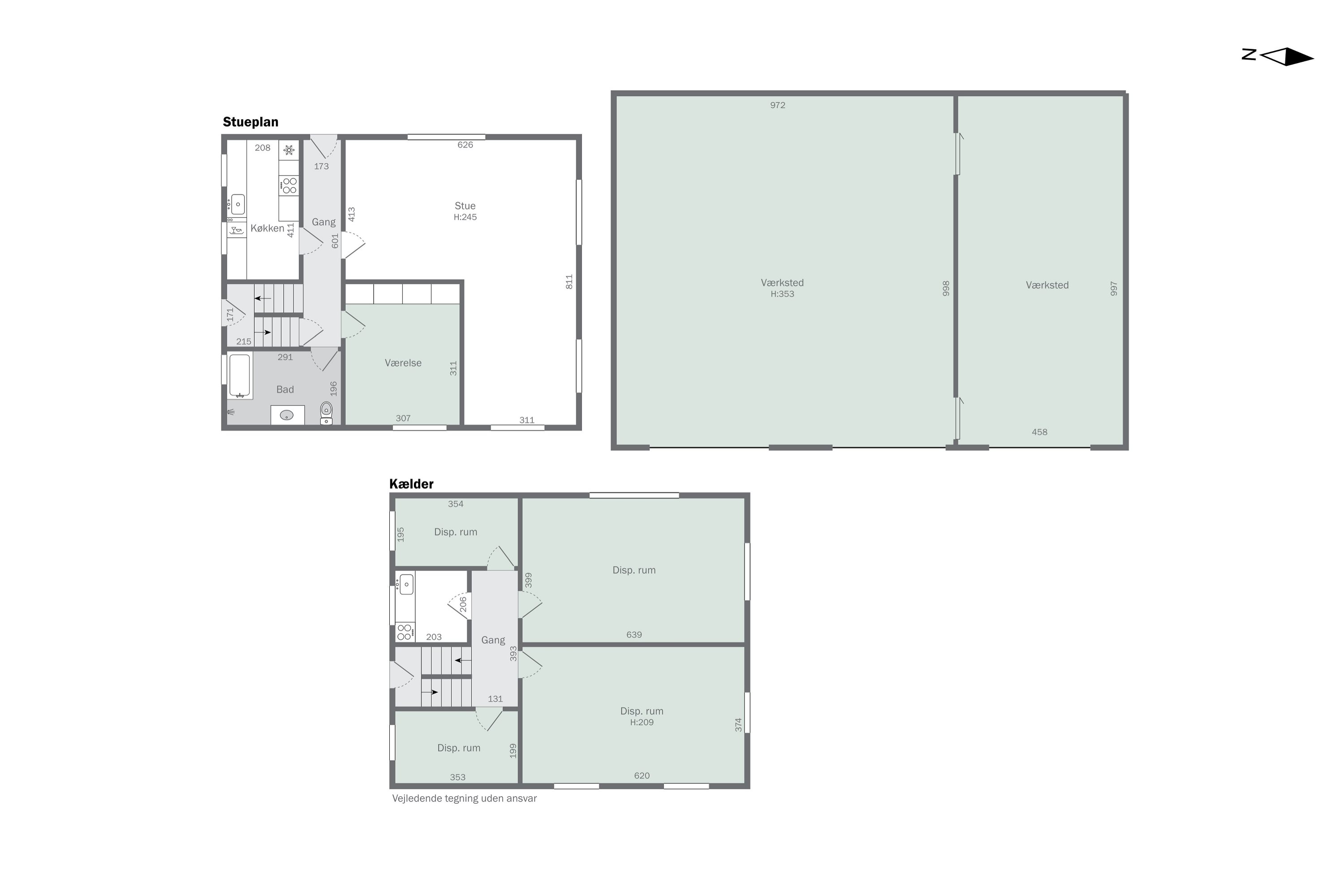Plantegninger billede af Bromøllevej 43, Hunstrup, 7700 Thisted