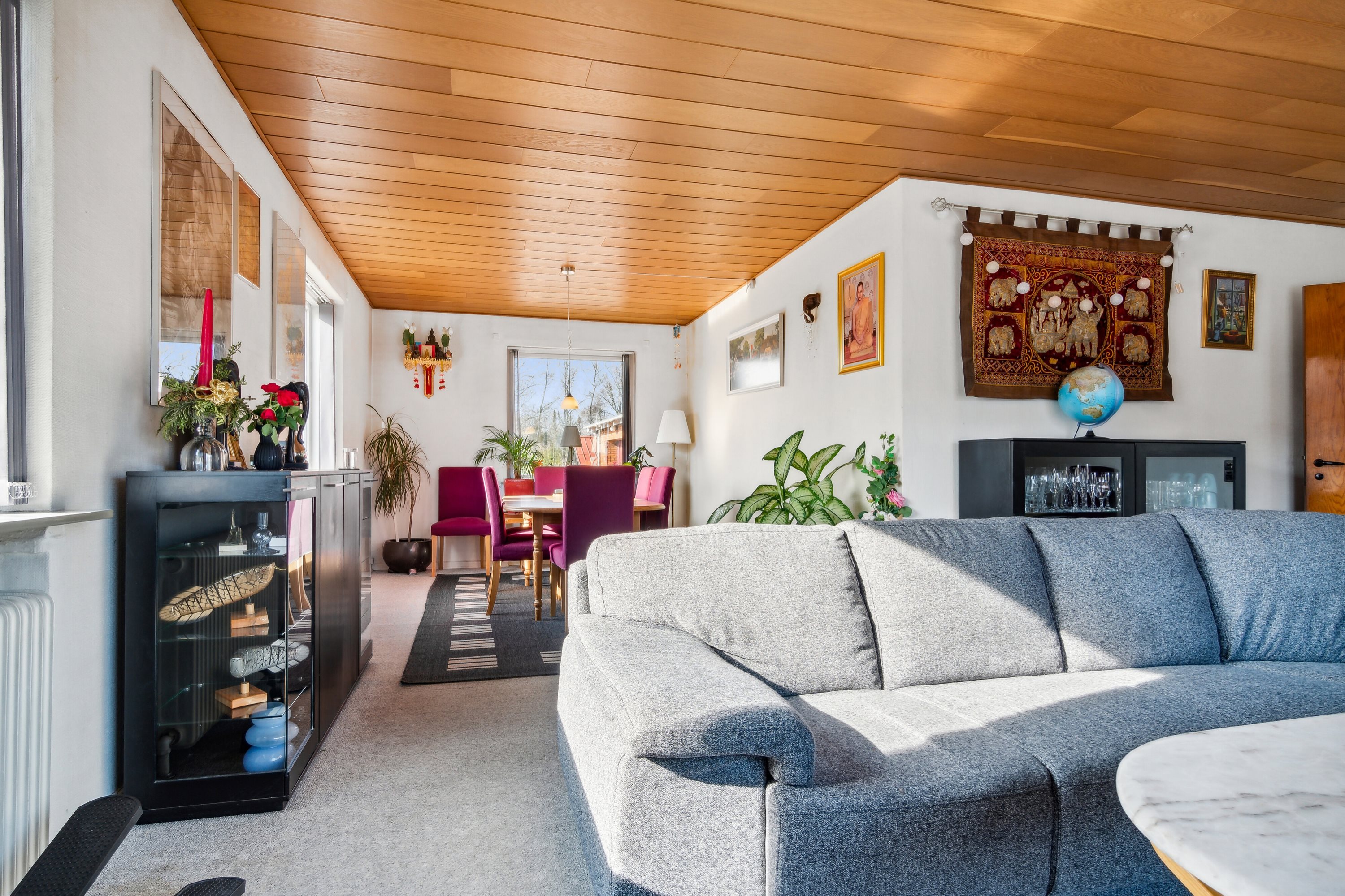 Fremhævet stue billede i fuldskærmstilstand. Billede af Bromøllevej 43, Hunstrup, 7700 Thisted