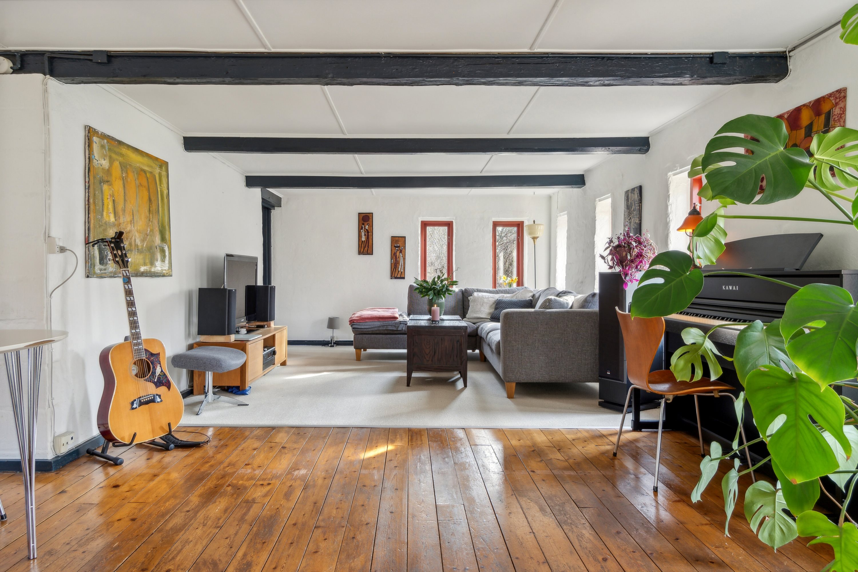 Fremhævet stue billede i fuldskærmstilstand. Billede af Stormgårdsvej 13, Skuldelev, 4050 Skibby