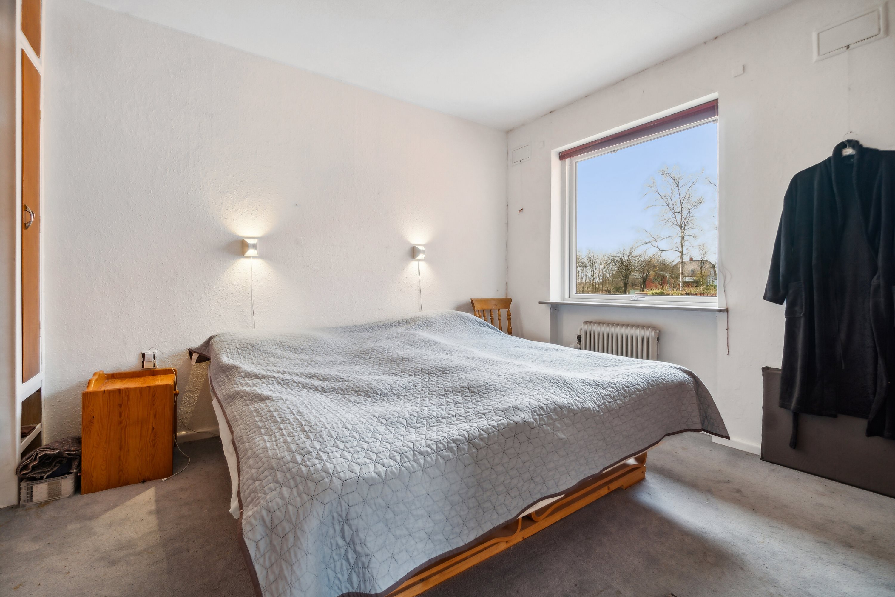 Fremhævet soveværelse billede i fuldskærmstilstand. Billede af Bromøllevej 43, Hunstrup, 7700 Thisted