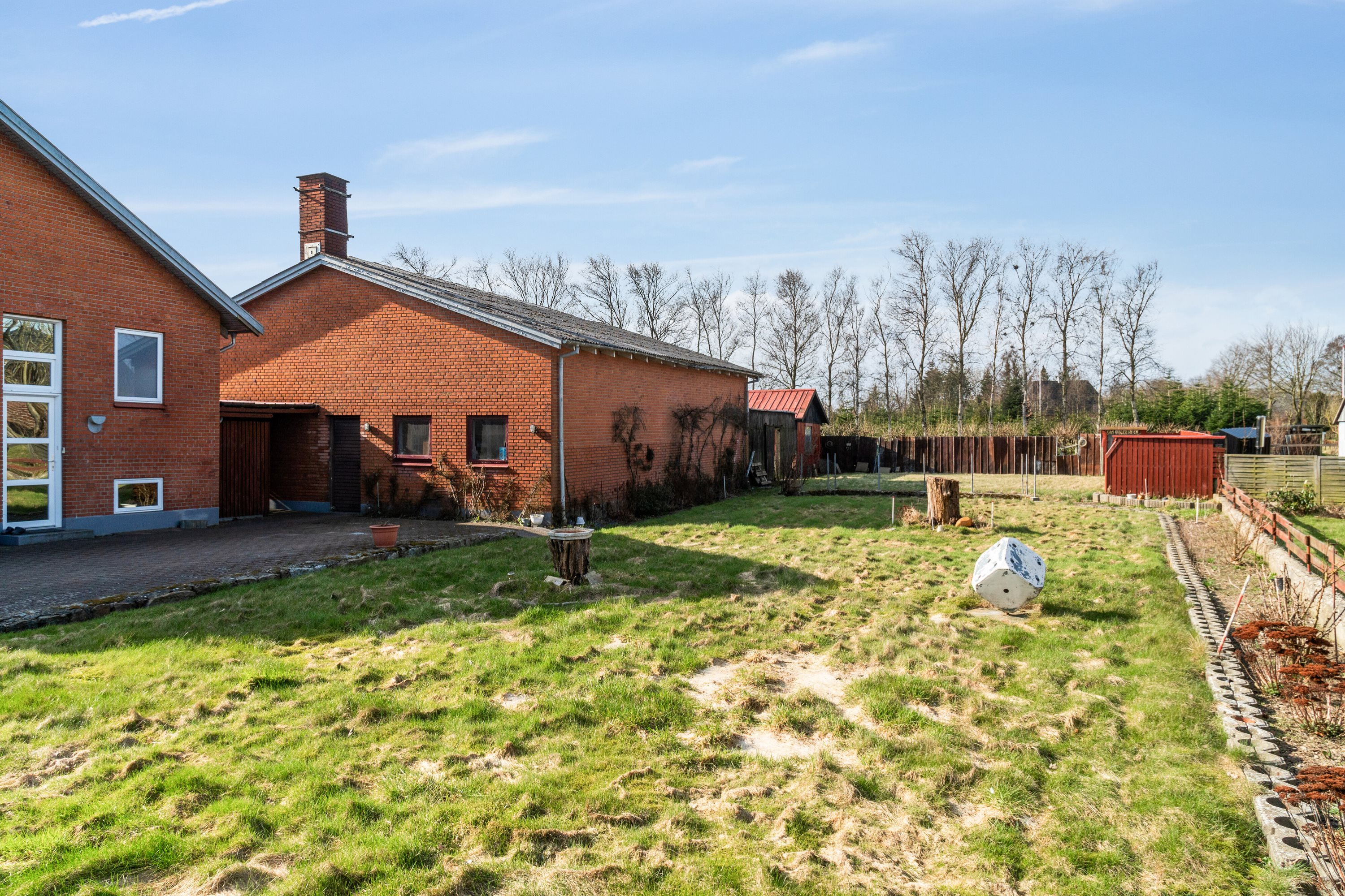 Fremhævet set fra haven billede i fuldskærmstilstand. Billede af Bromøllevej 43, Hunstrup, 7700 Thisted