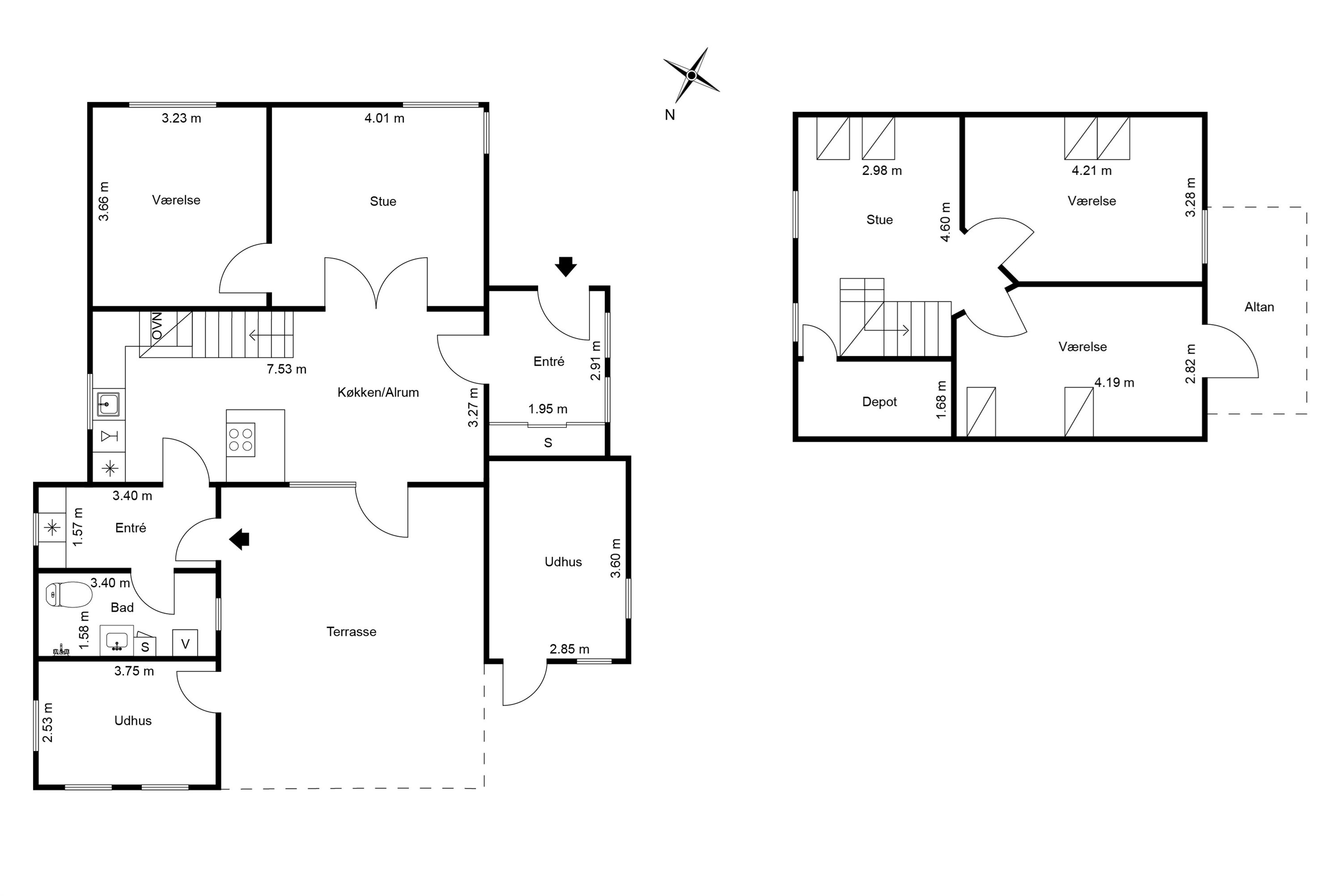 Plantegninger billede af Åhavevej 24, Voerså, 9300 Sæby