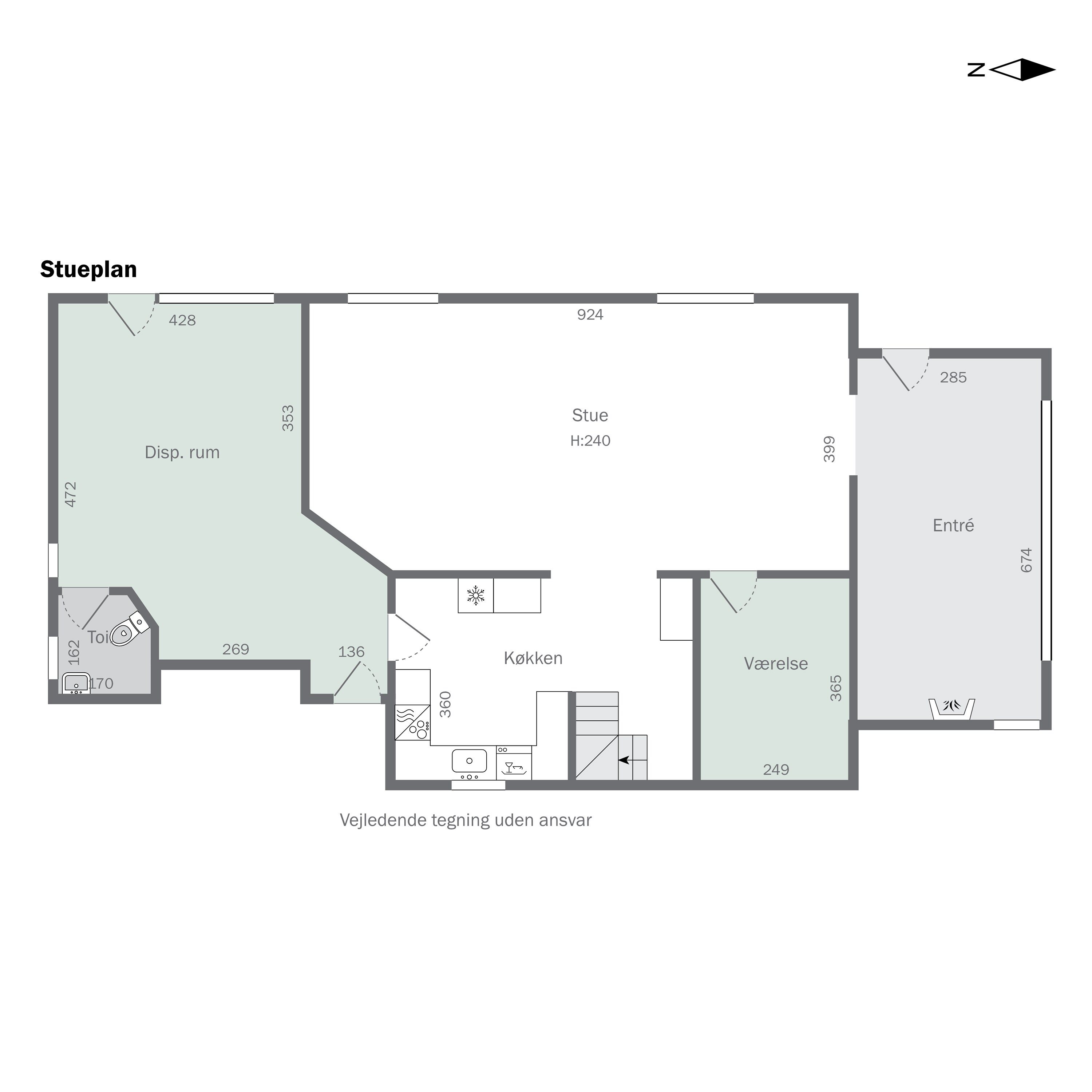 Plantegninger billede af Ørevadbrovej 65, 8632 Lemming