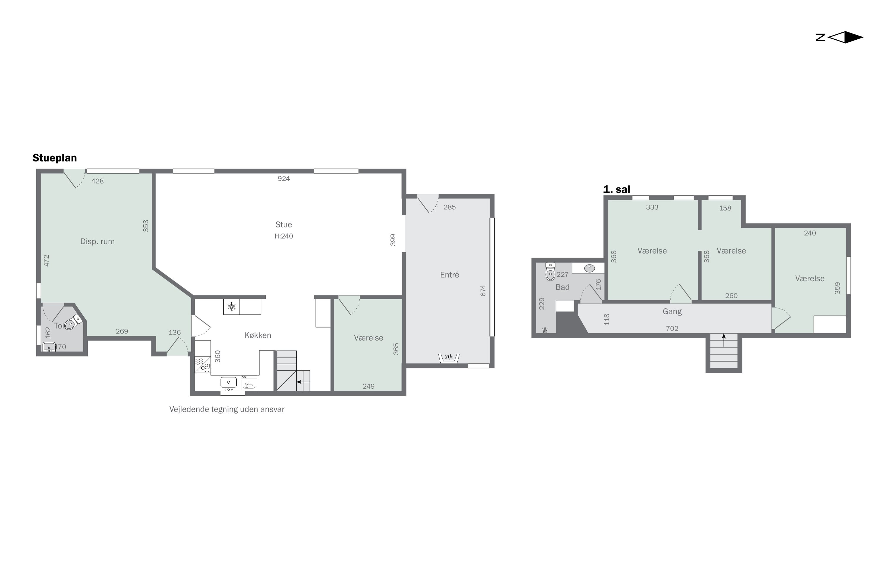 Plantegninger billede af Ørevadbrovej 65, 8632 Lemming