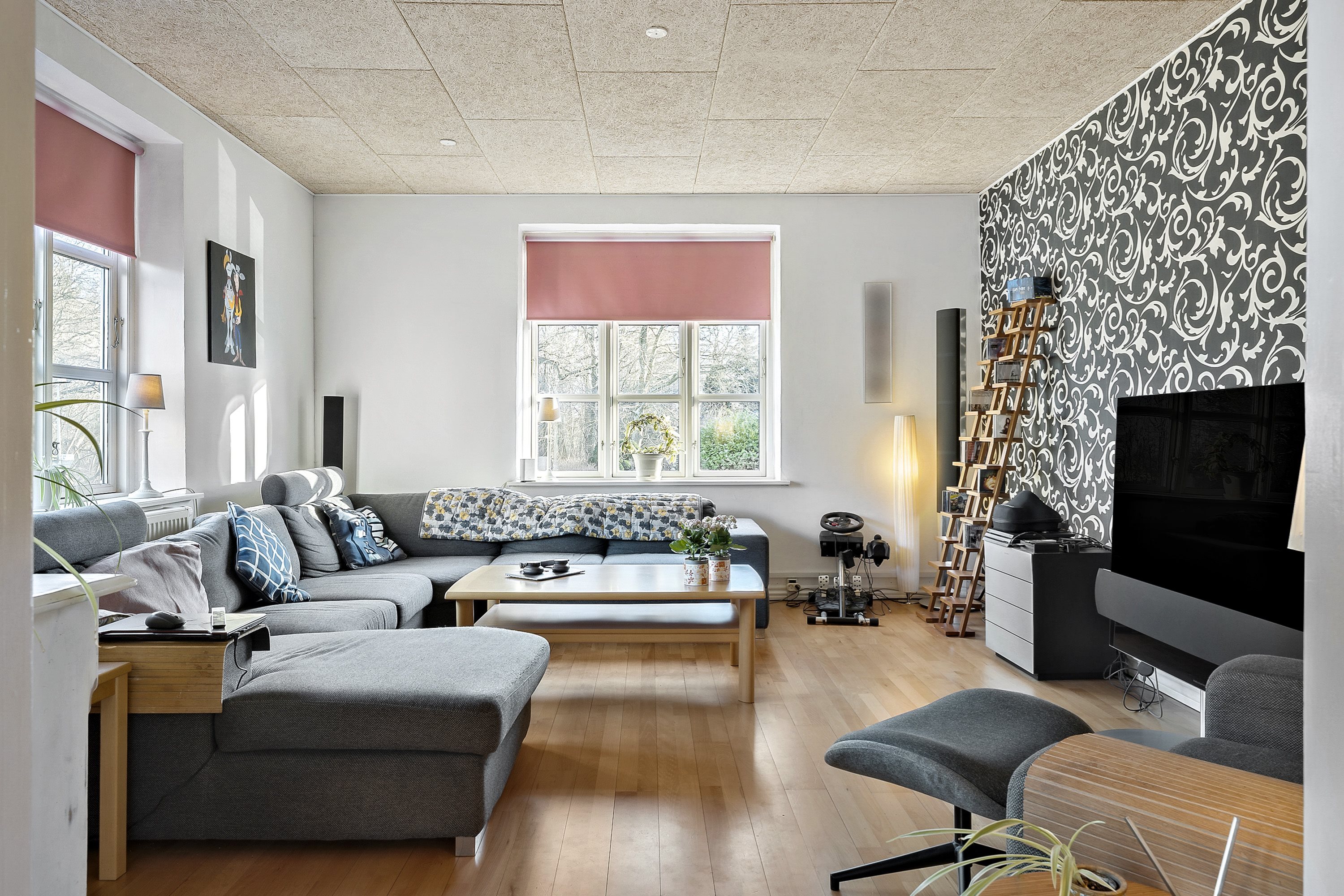 Fremhævet stue billede i fuldskærmstilstand. Billede af Viborgvej 24, Hammershøj, 8830 Tjele