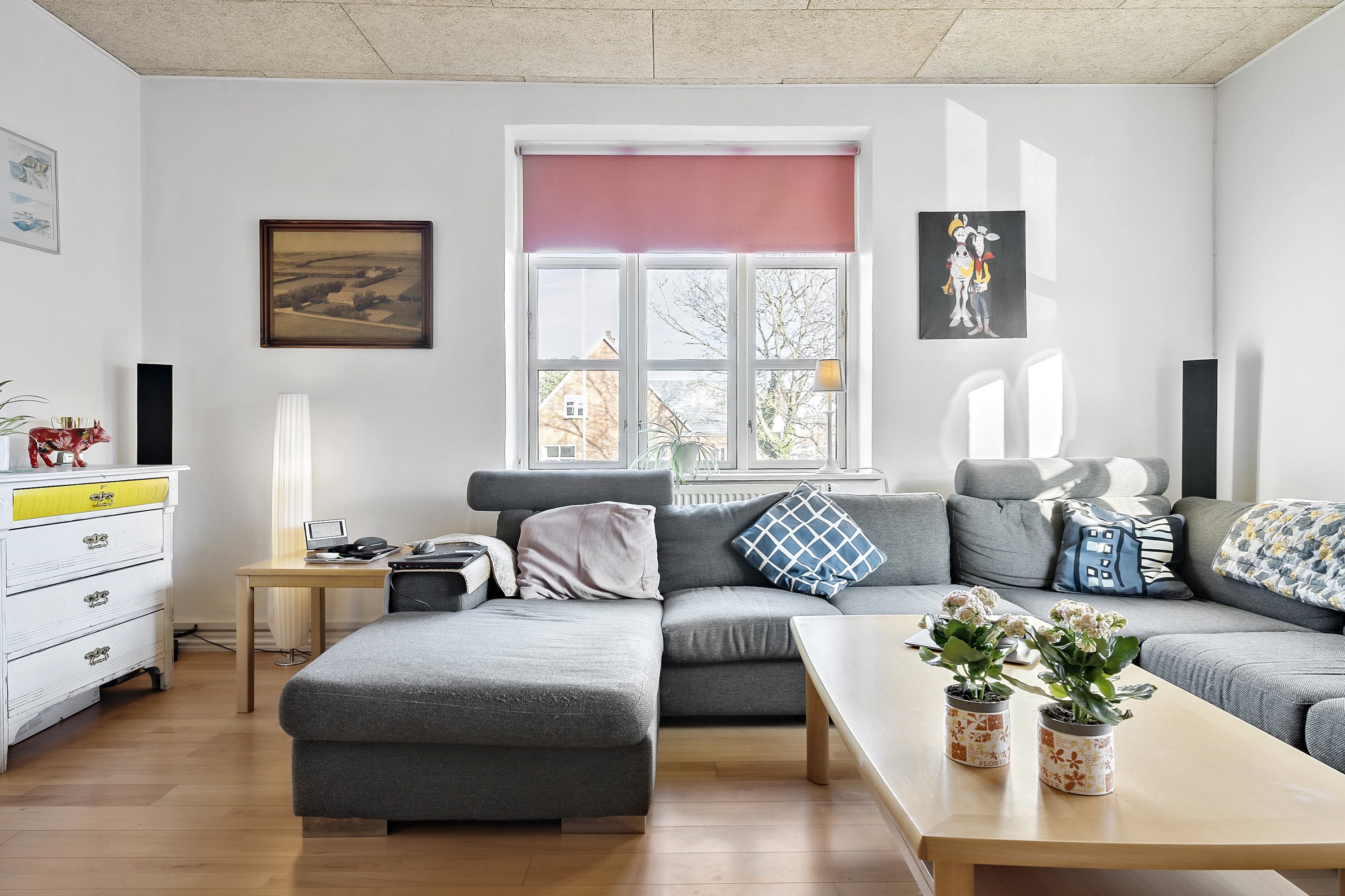 Fremhævet stue billede i fuldskærmstilstand. Billede af Viborgvej 24, Hammershøj, 8830 Tjele