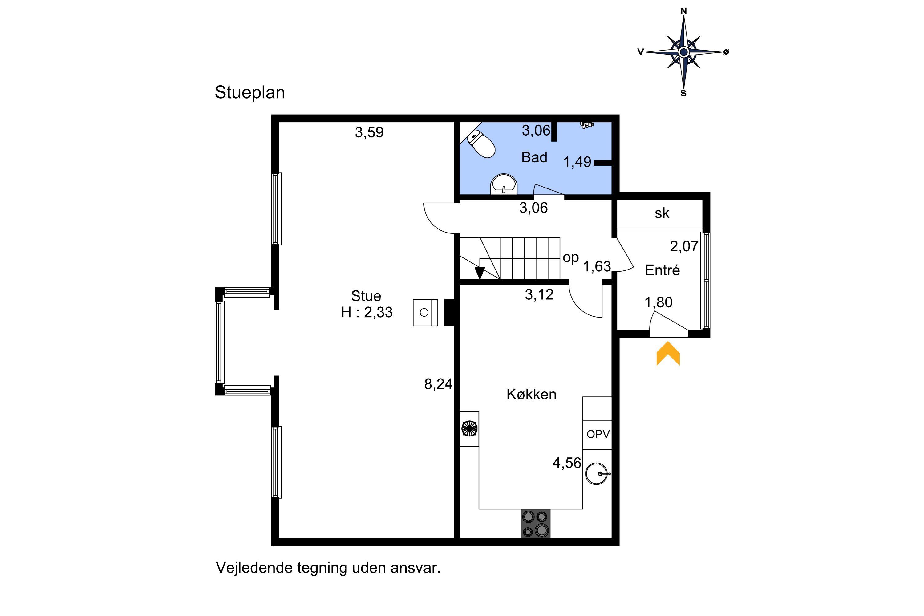 Plantegninger billede af Svingkærvej 12, 4760 Vordingborg