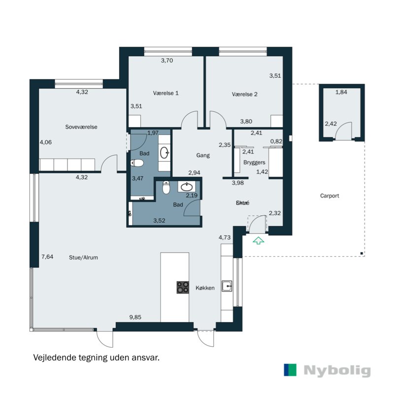 Plantegninger billede af Kongstedgårds Alle 16F, Askov, 6600 Vejen