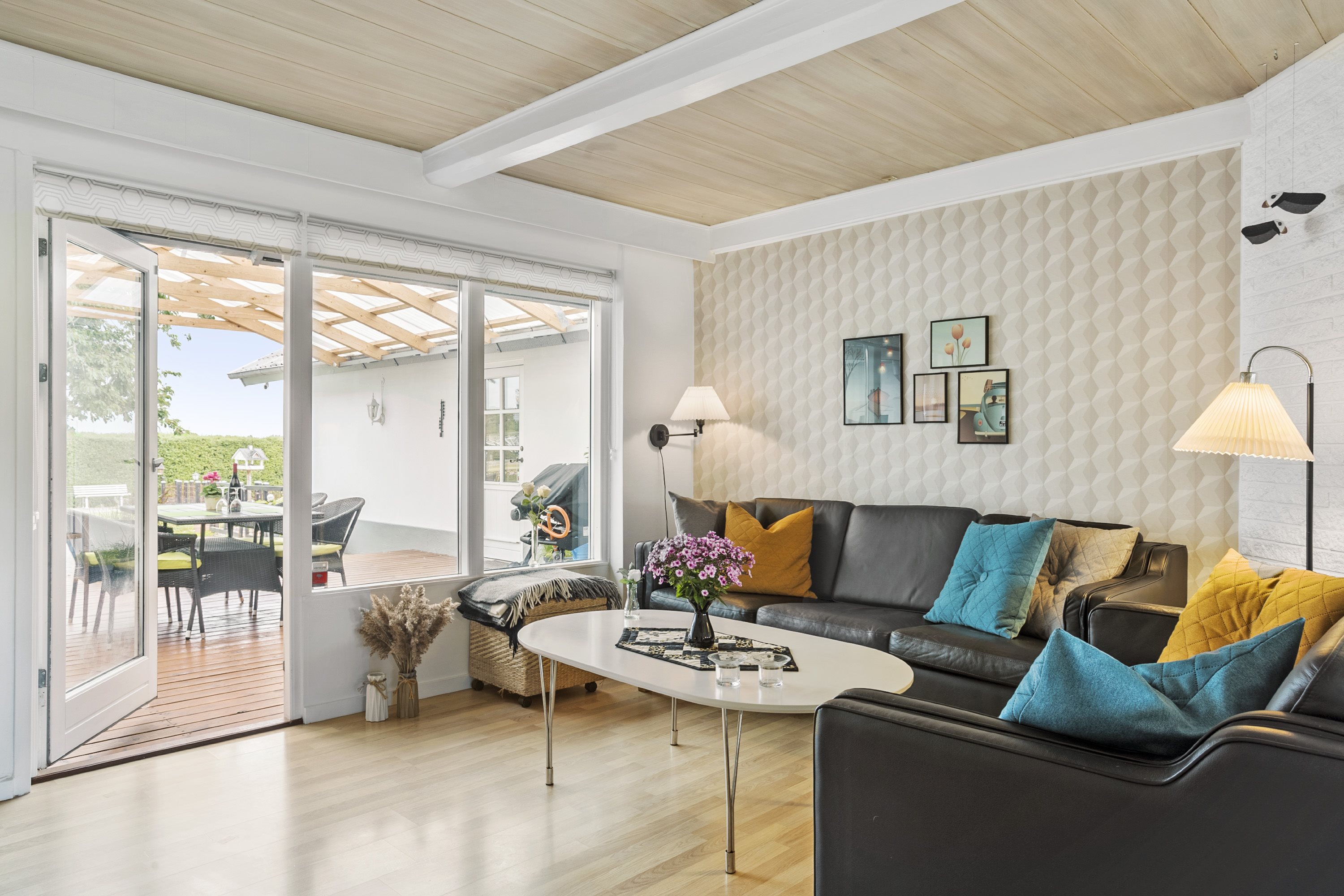 Fremhævet stue billede i fuldskærmstilstand. Billede af Esbjergvej 26, 6600 Vejen