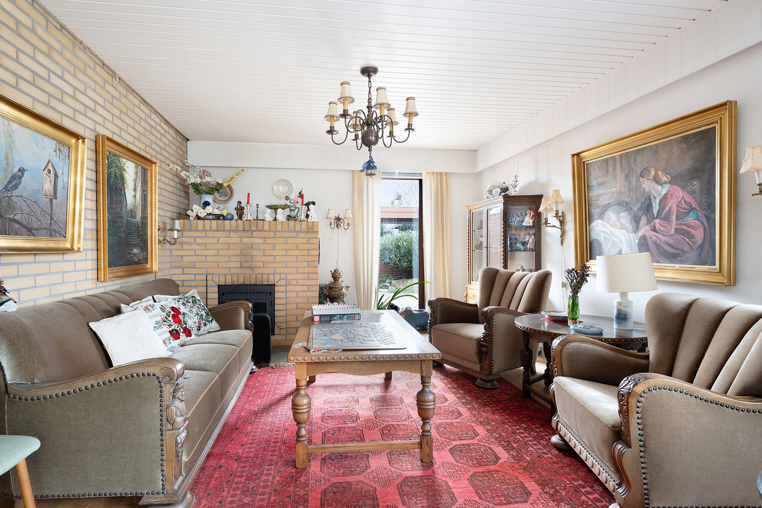 Fremhævet stue billede i fuldskærmstilstand. Billede af Gudenåvej 42, 8850 Bjerringbro