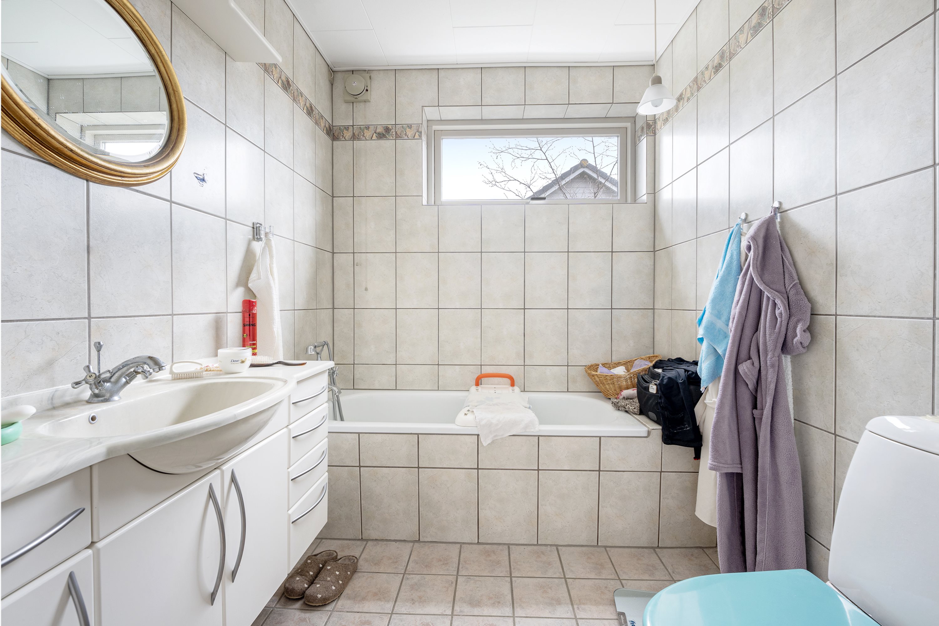 Fremhævet badeværelse billede i fuldskærmstilstand. Billede af Gudenåvej 42, 8850 Bjerringbro