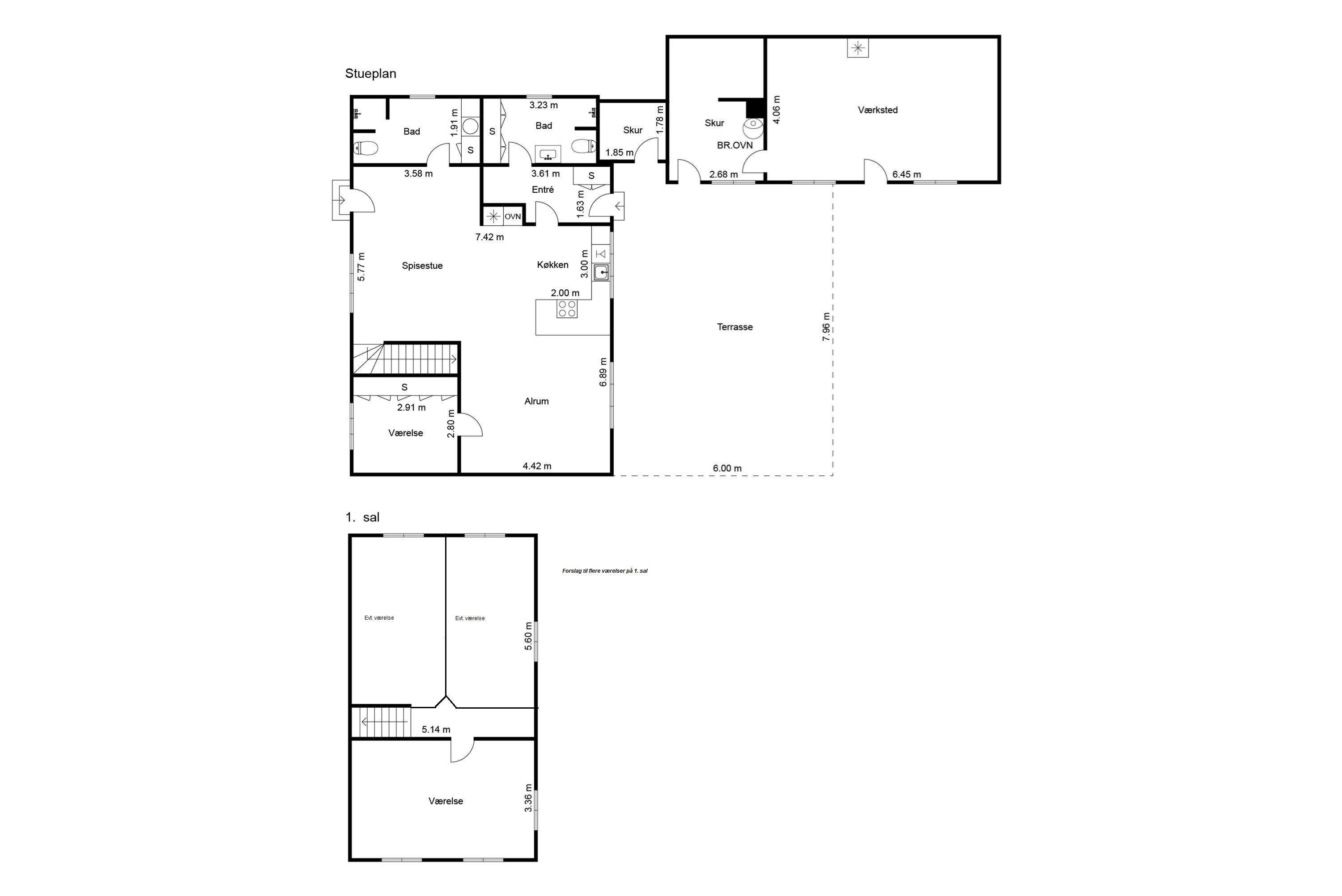 Plantegninger billede af Østkystvejen 321, Voerså, 9300 Sæby