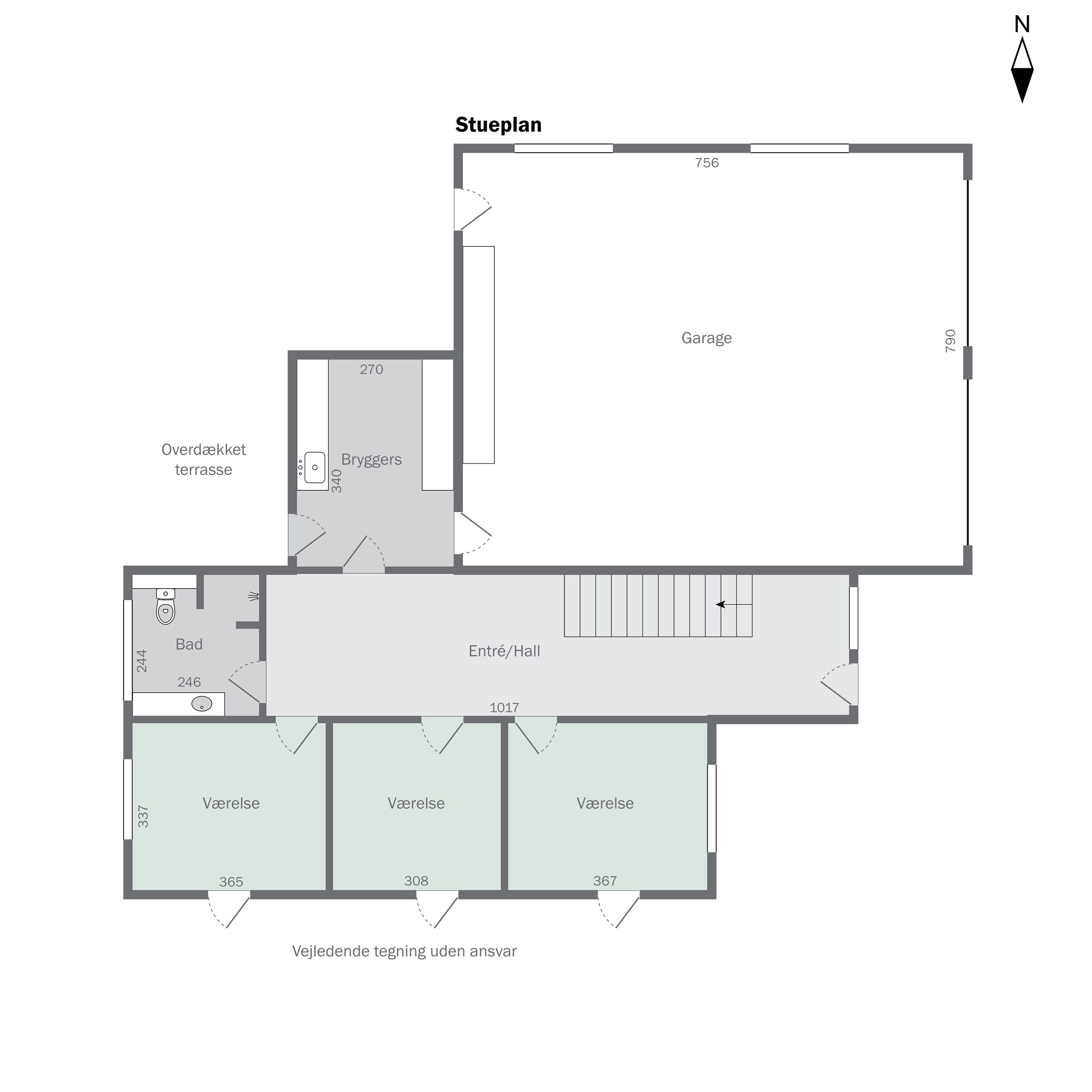 Plantegninger billede af Kongevænget 80, 6600 Vejen