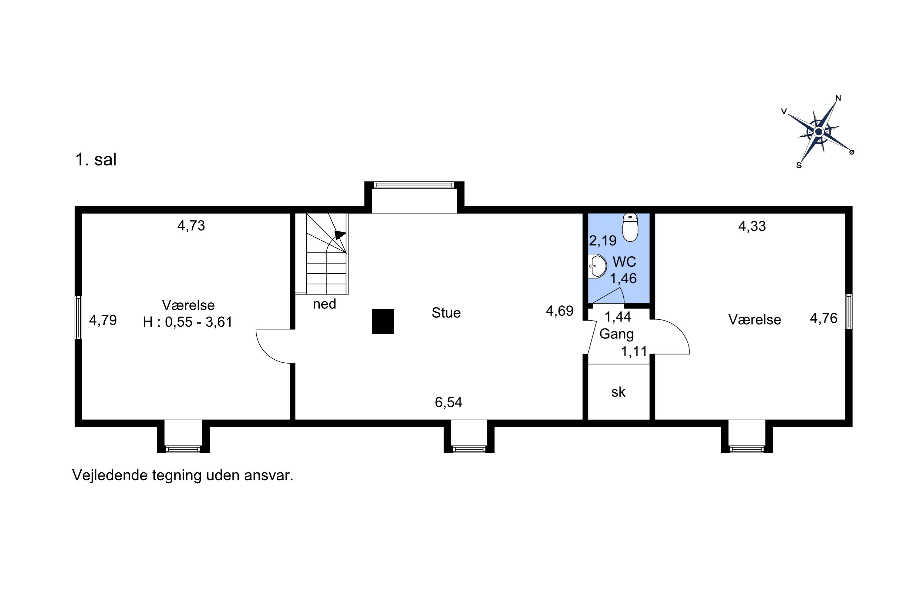 Plantegninger billede af Højdalsvej 4, Lilletofte, 5610 Assens