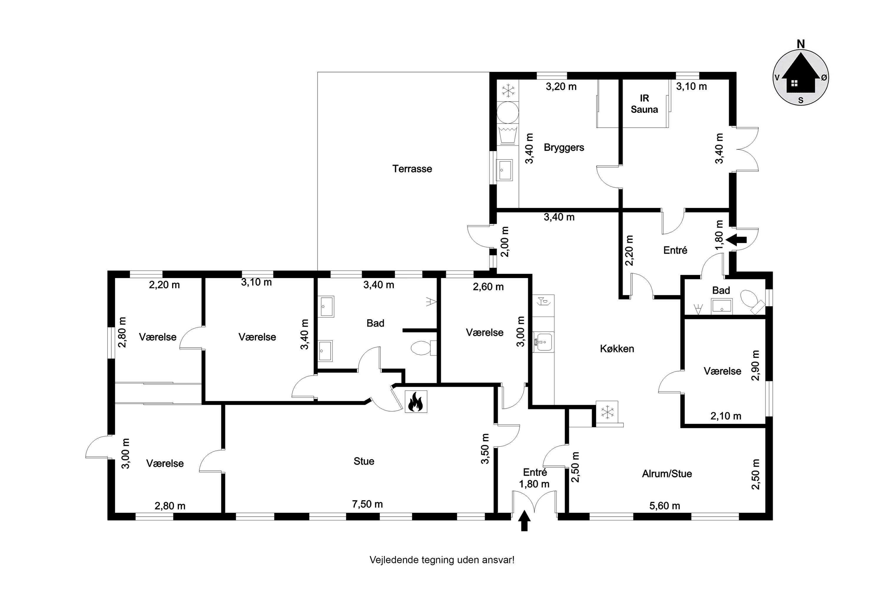 Plantegninger billede af Gl Skolevej 18, Kongsmark, 6792 Rømø