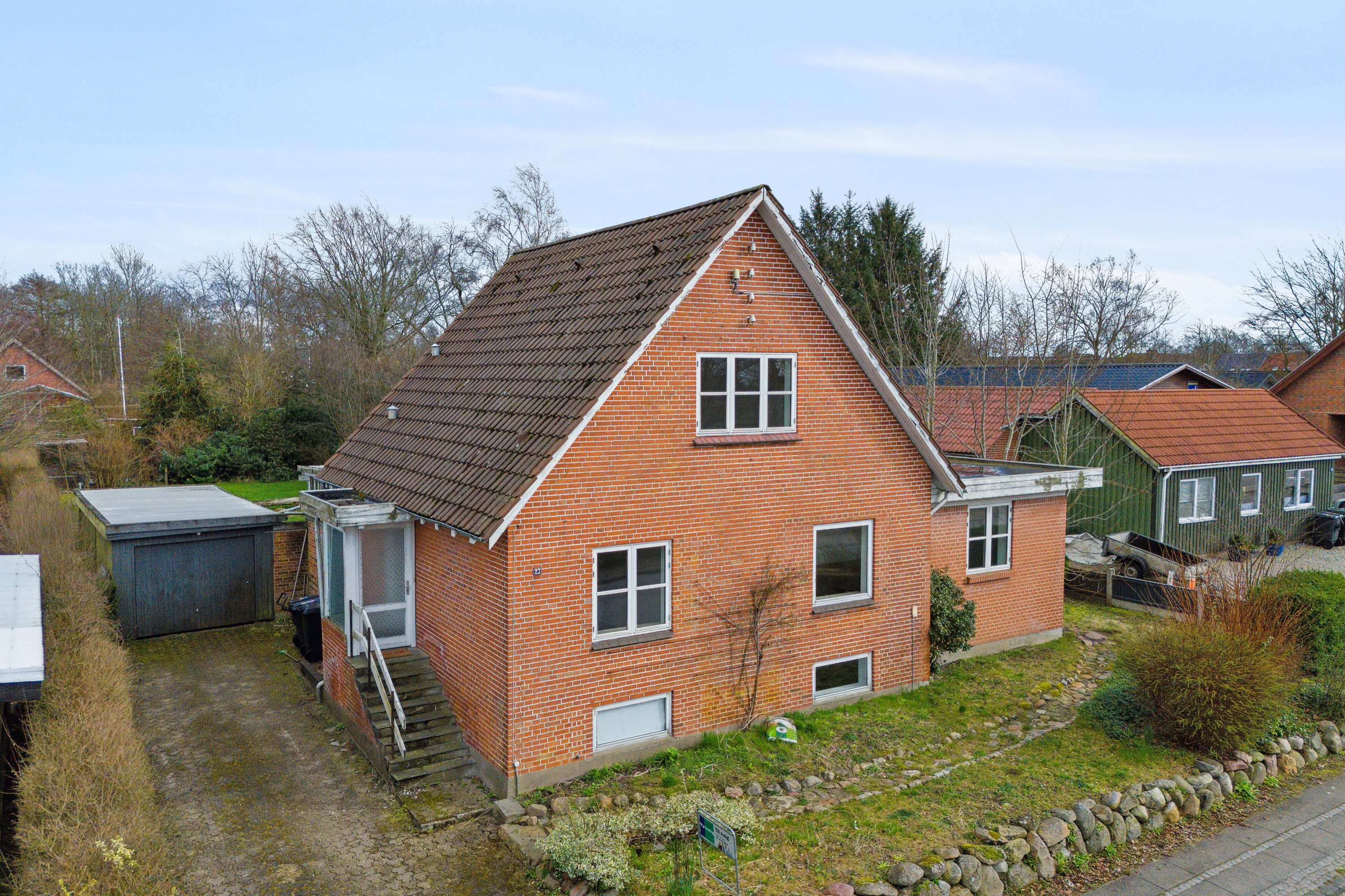 Fremhævet udendørs billede i fuldskærmstilstand. Billede af Søndergade 27, 7441 Bording