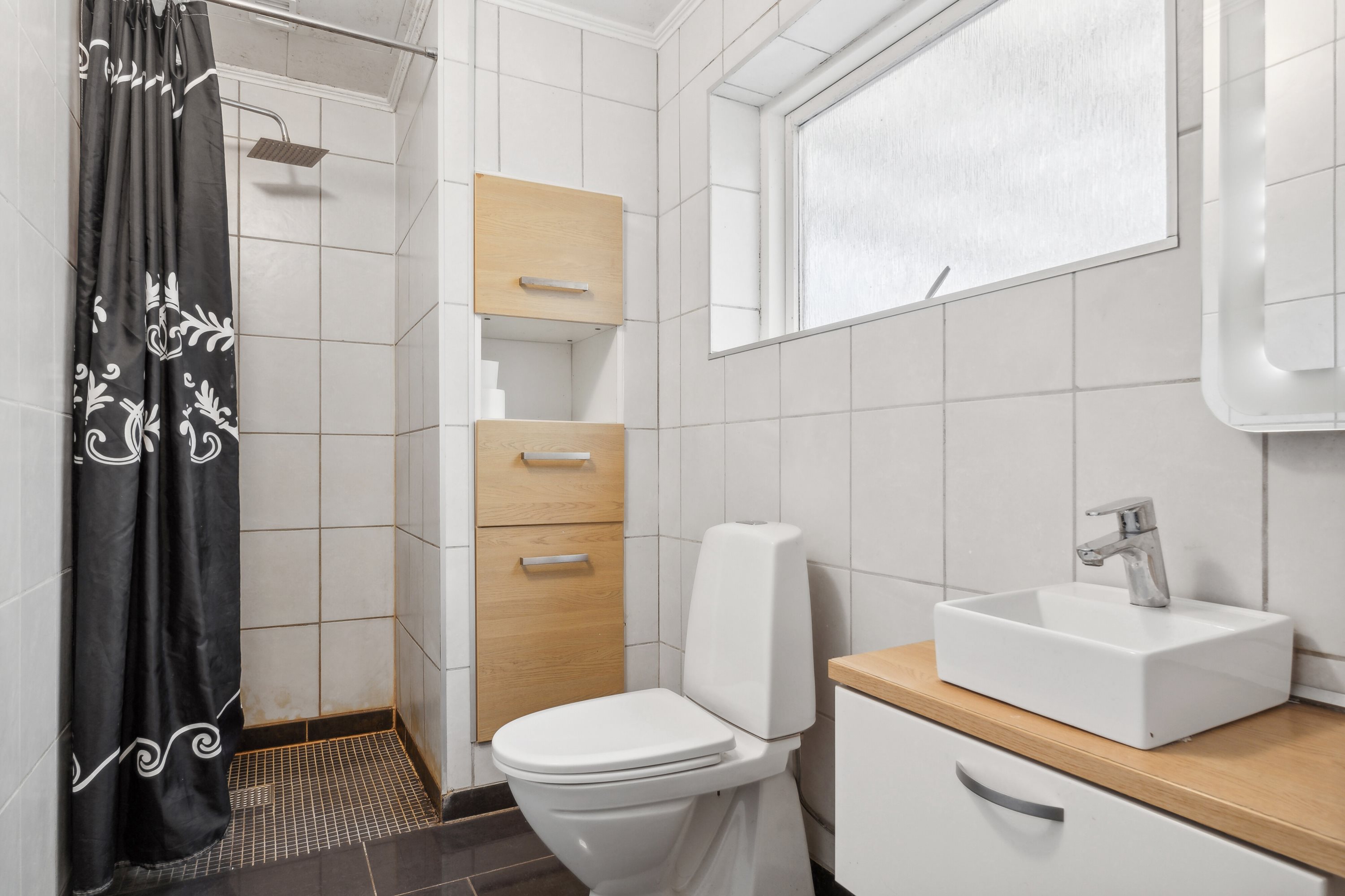 Fremhævet badeværelse billede i fuldskærmstilstand. Billede af Søndergade 27, 7441 Bording