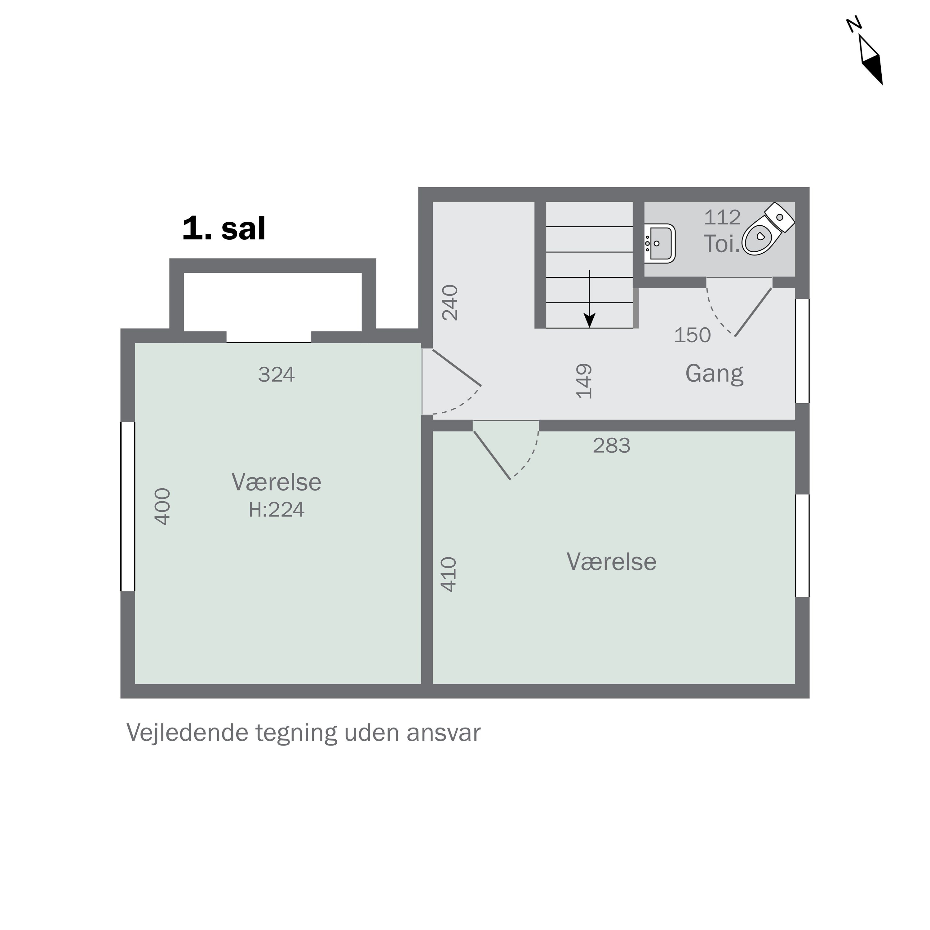 Plantegninger billede af Søndergade 27, 7441 Bording