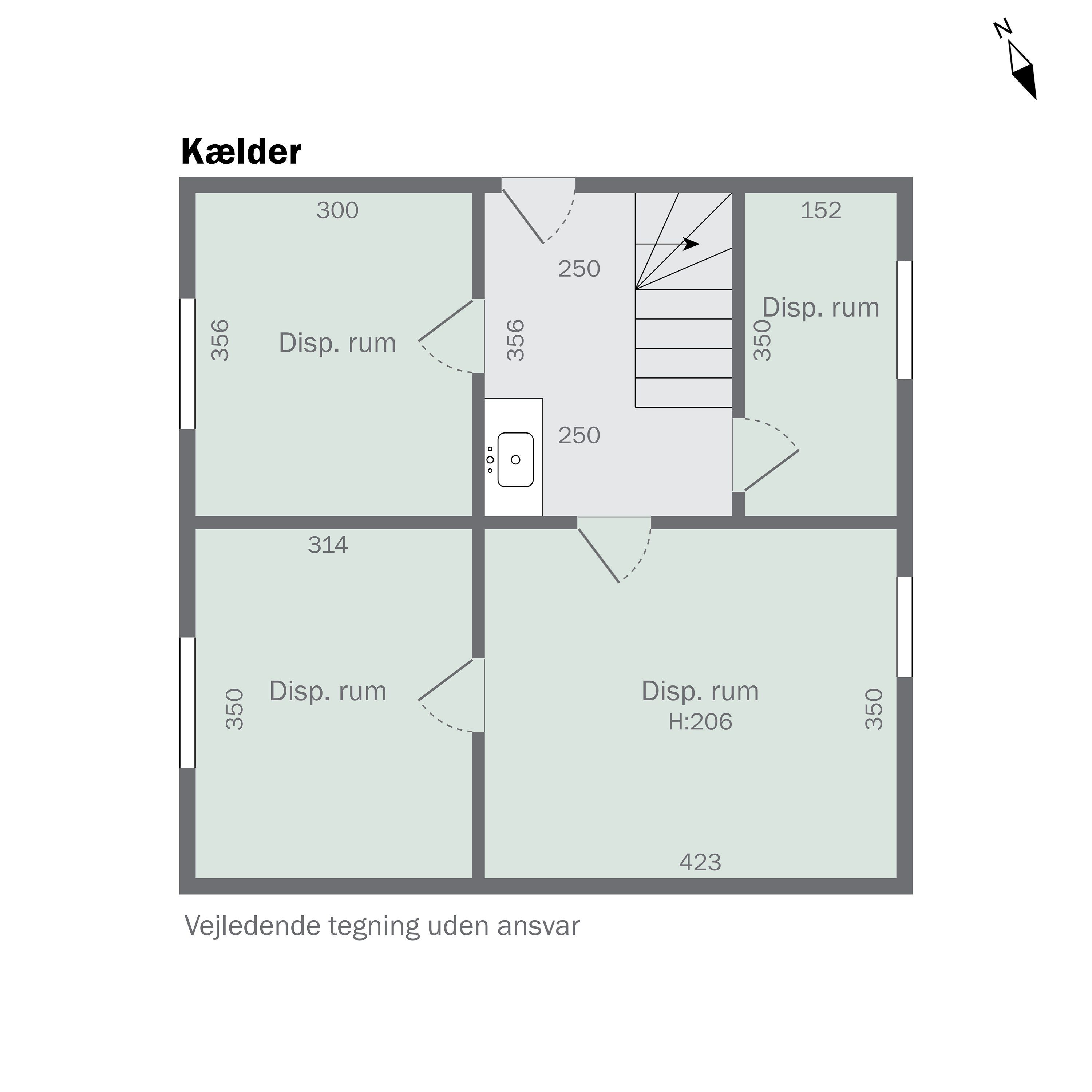 Plantegninger billede af Søndergade 27, 7441 Bording