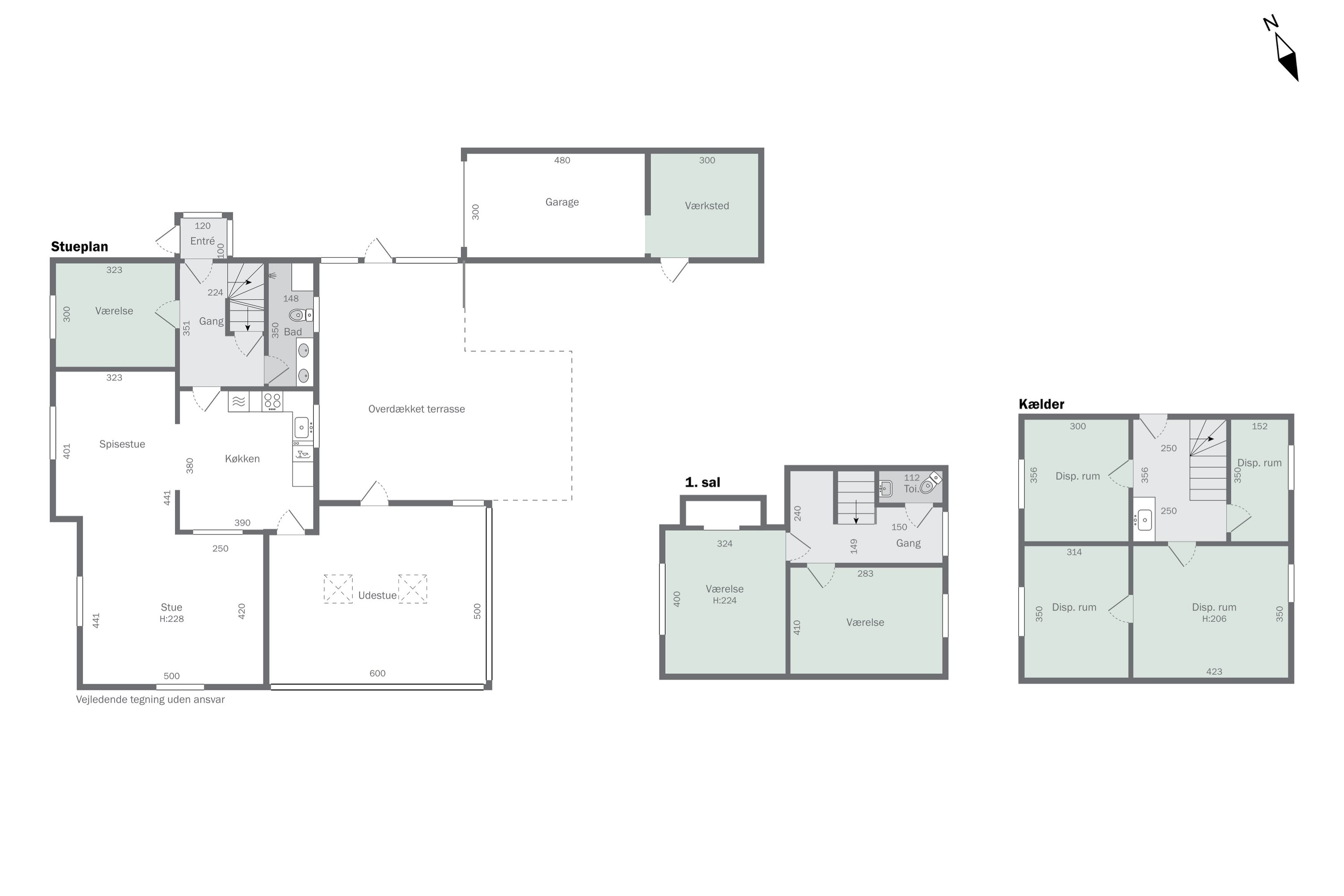 Plantegninger billede af Søndergade 27, 7441 Bording