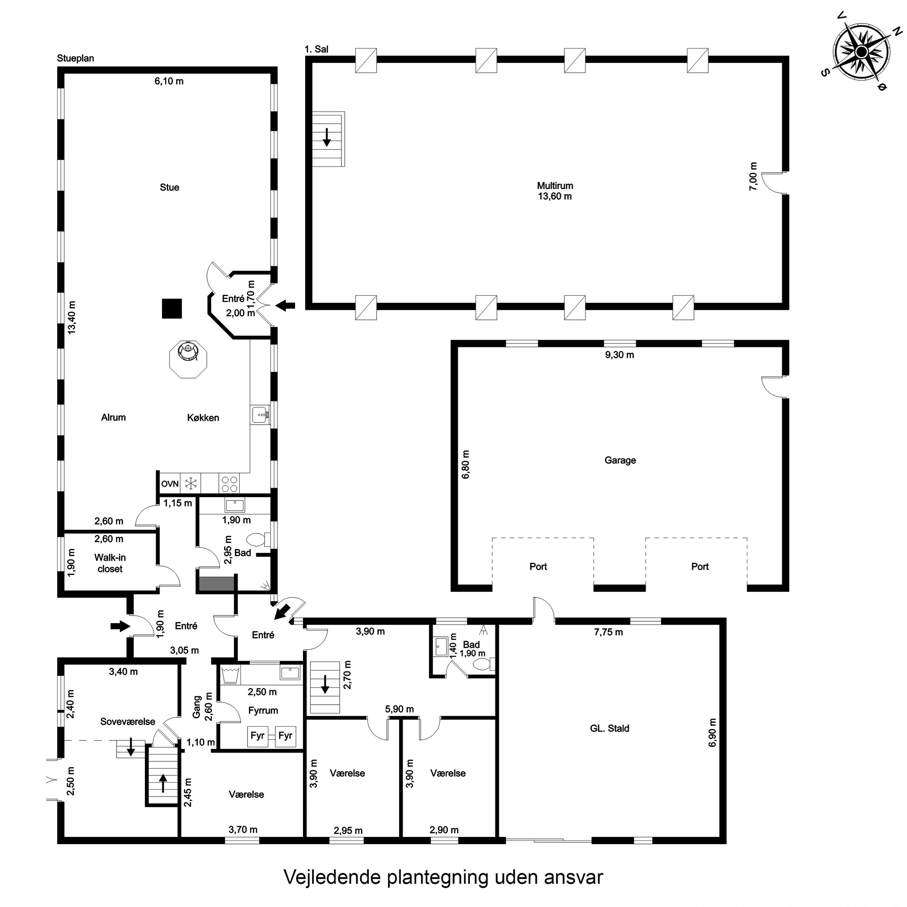 Plantegninger billede af Kuldbjergvej 30, Kuldbjerg, 7321 Gadbjerg
