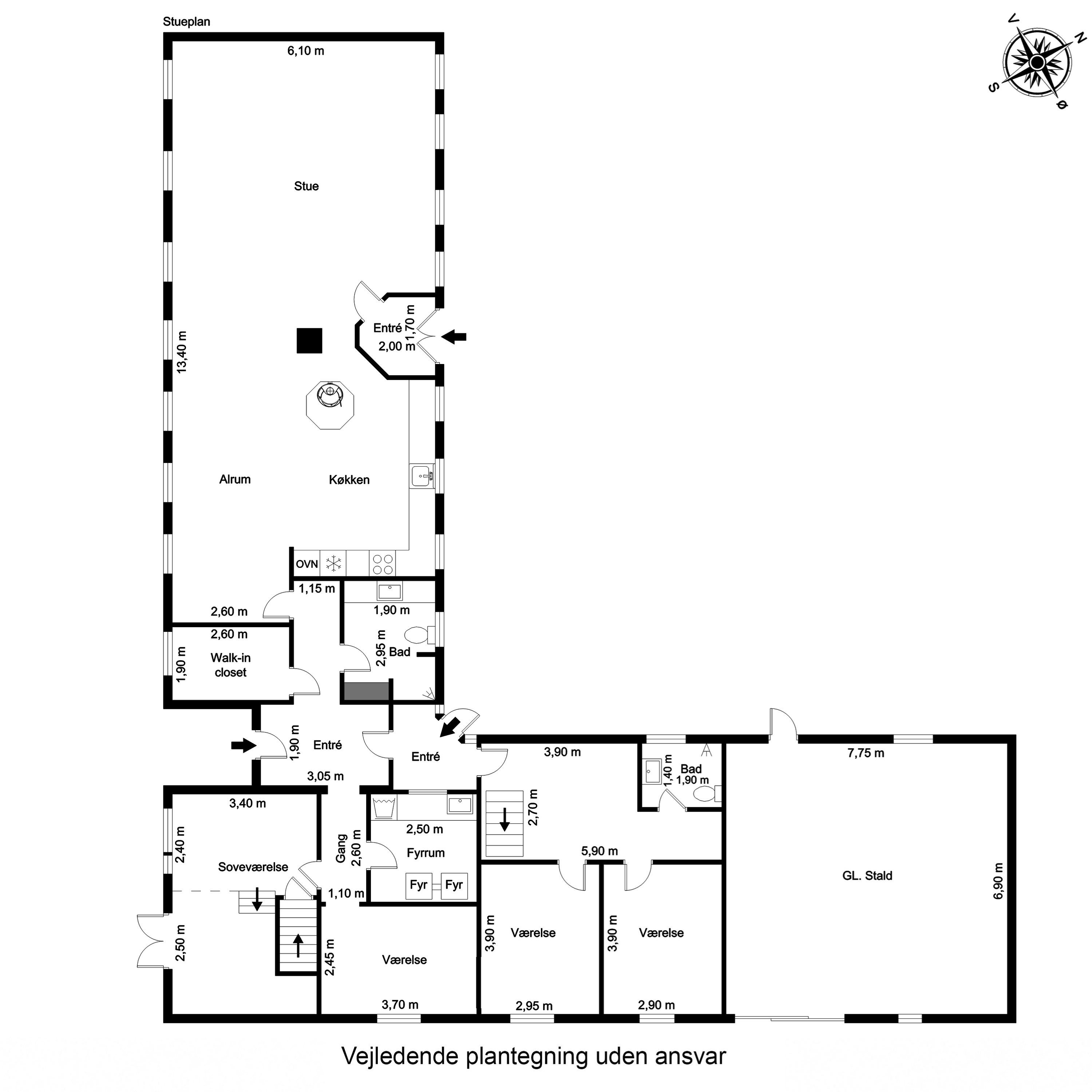 Plantegninger billede af Kuldbjergvej 30, Kuldbjerg, 7321 Gadbjerg