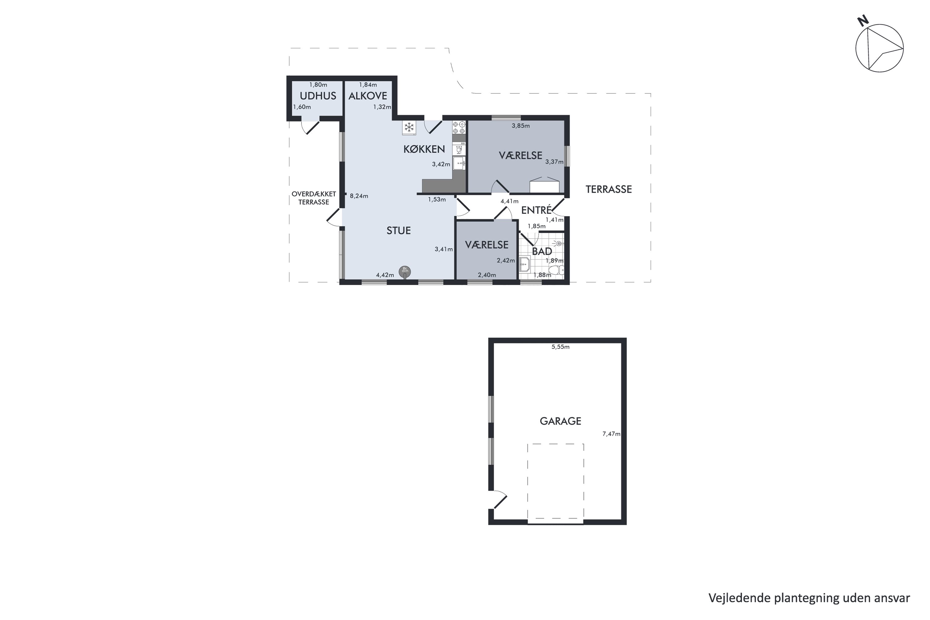 Plantegninger billede af Planetvej 6, Holmens Bakker, 8400 Ebeltoft