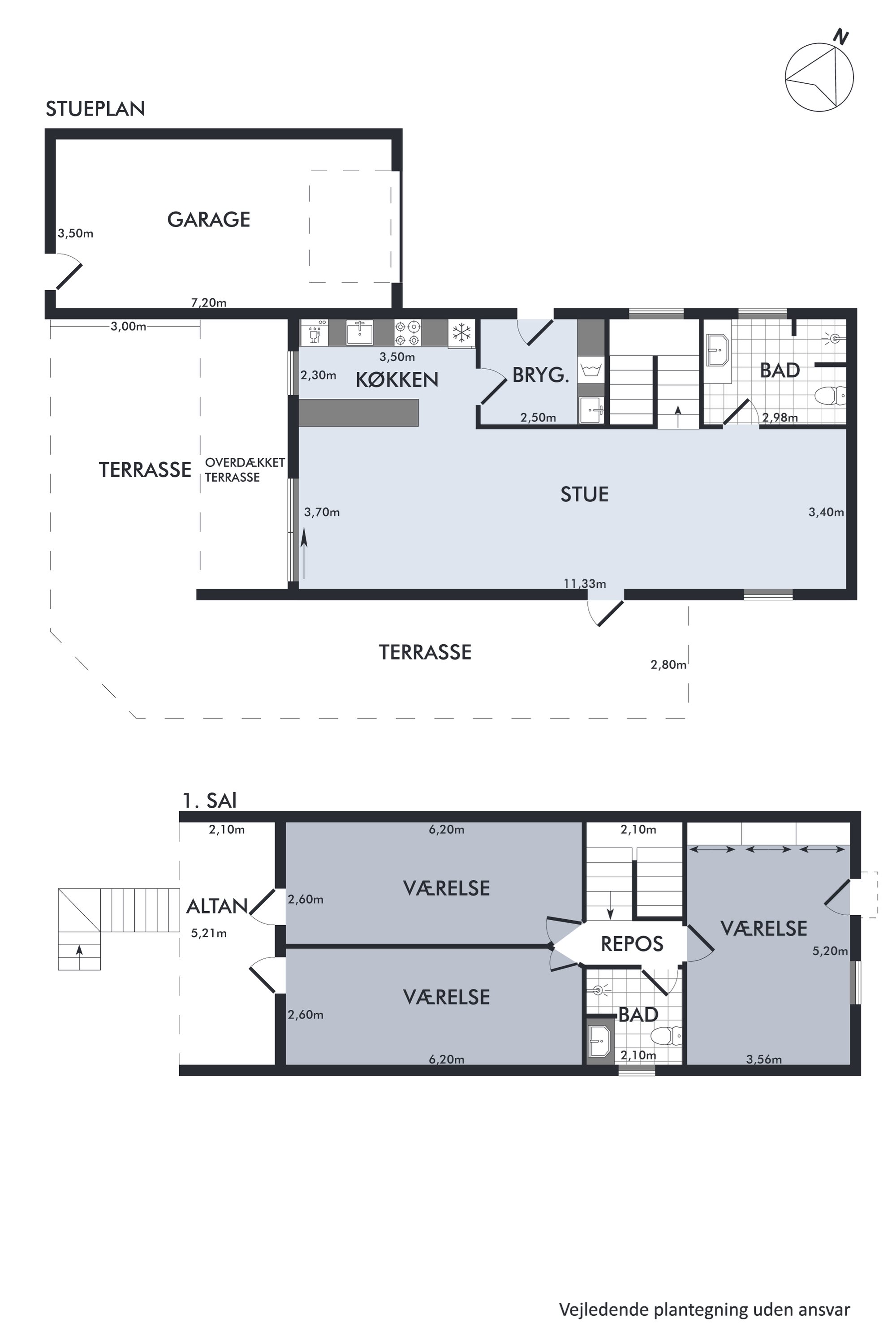 Plantegninger billede af Lindevej 2, 9460 Brovst