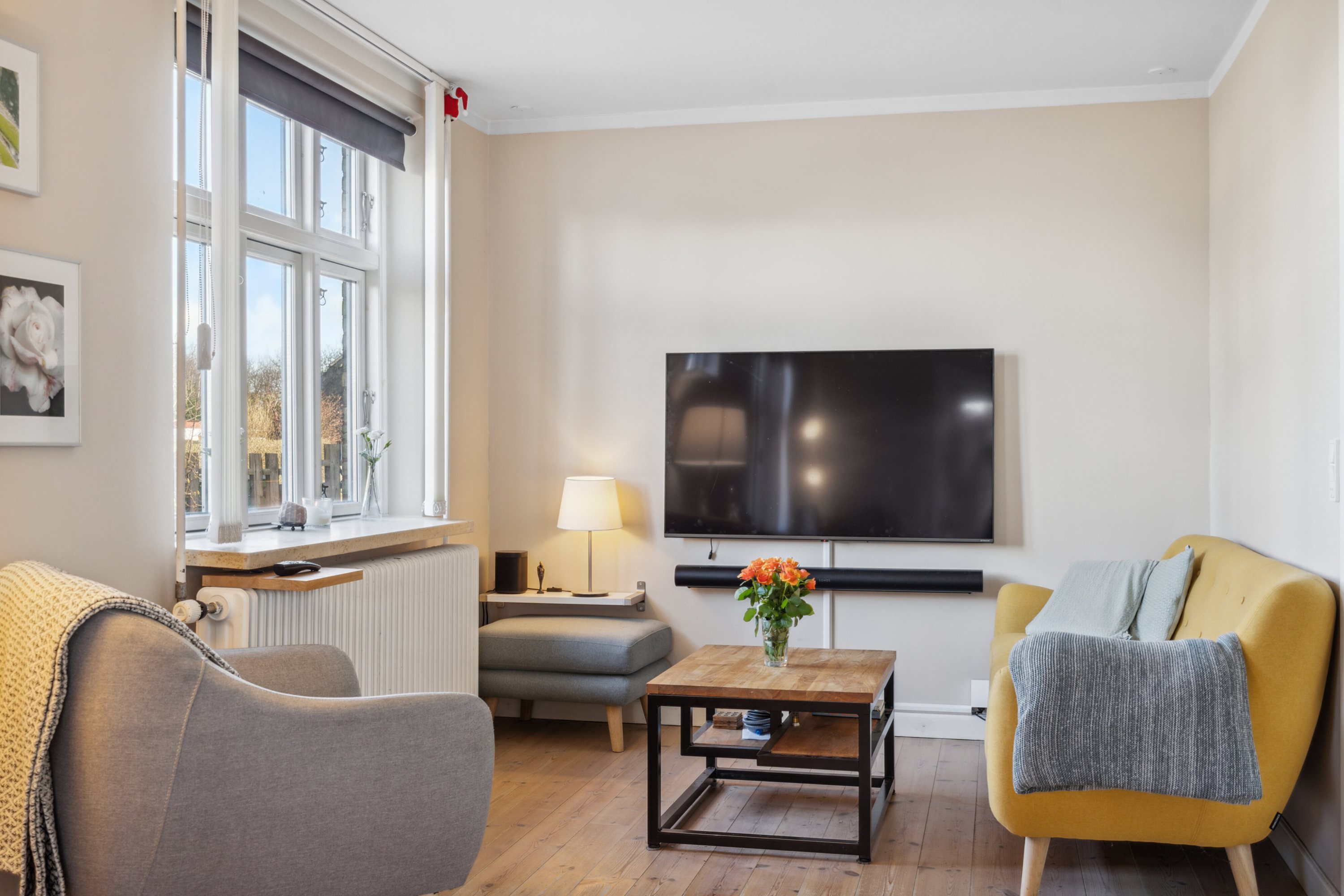 Fremhævet stue billede i fuldskærmstilstand. Billede af Lunde Bygade 53, Øster Lunde, 5450 Otterup