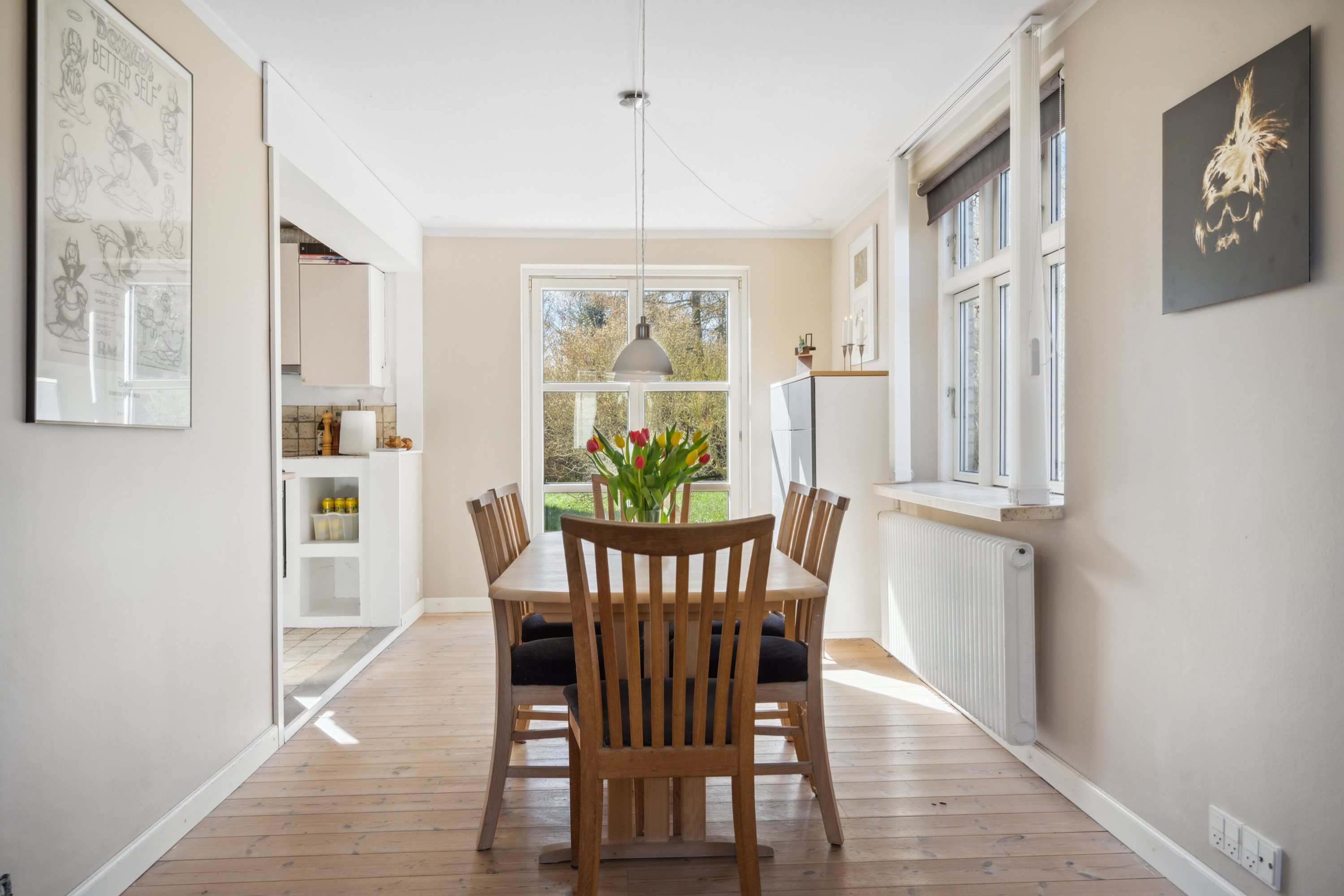 Fremhævet spisestue billede i fuldskærmstilstand. Billede af Lunde Bygade 53, Øster Lunde, 5450 Otterup