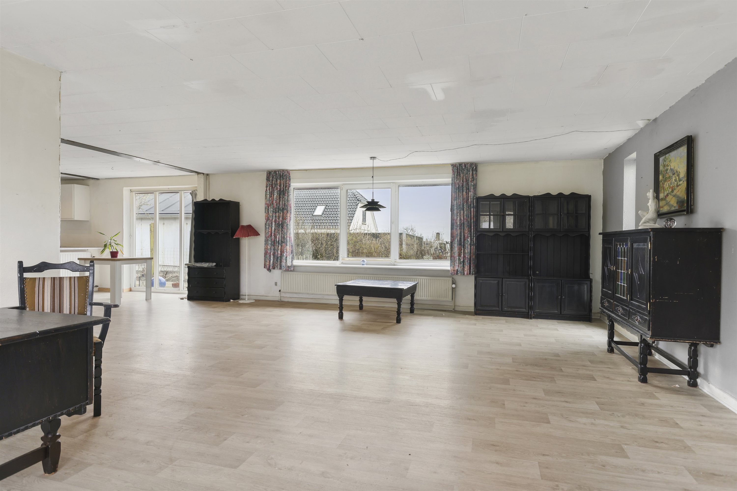 Fremhævet stue billede i fuldskærmstilstand. Billede af Klydevej 8A, Voerså, 9300 Sæby