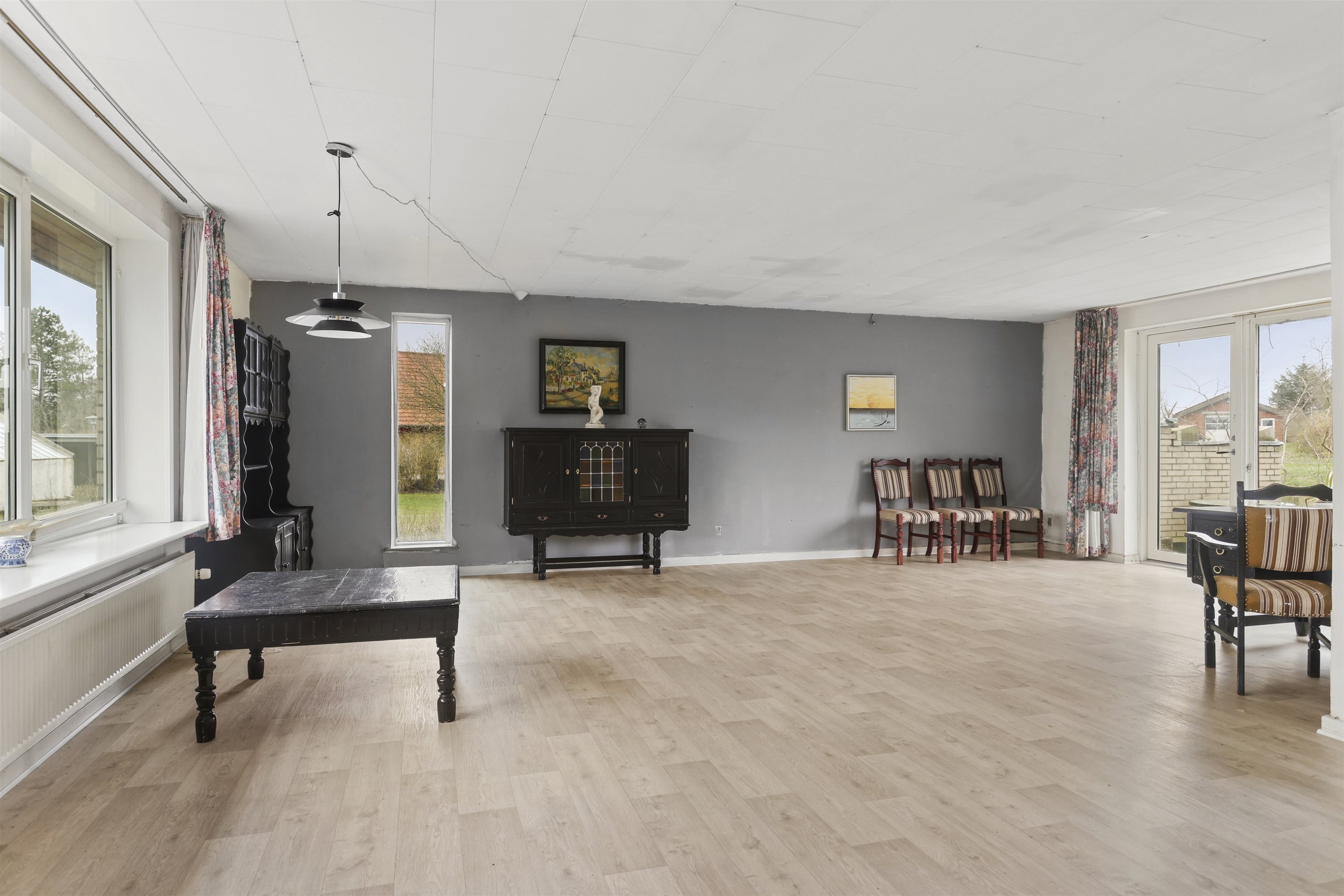 Fremhævet stue billede i fuldskærmstilstand. Billede af Klydevej 8A, Voerså, 9300 Sæby