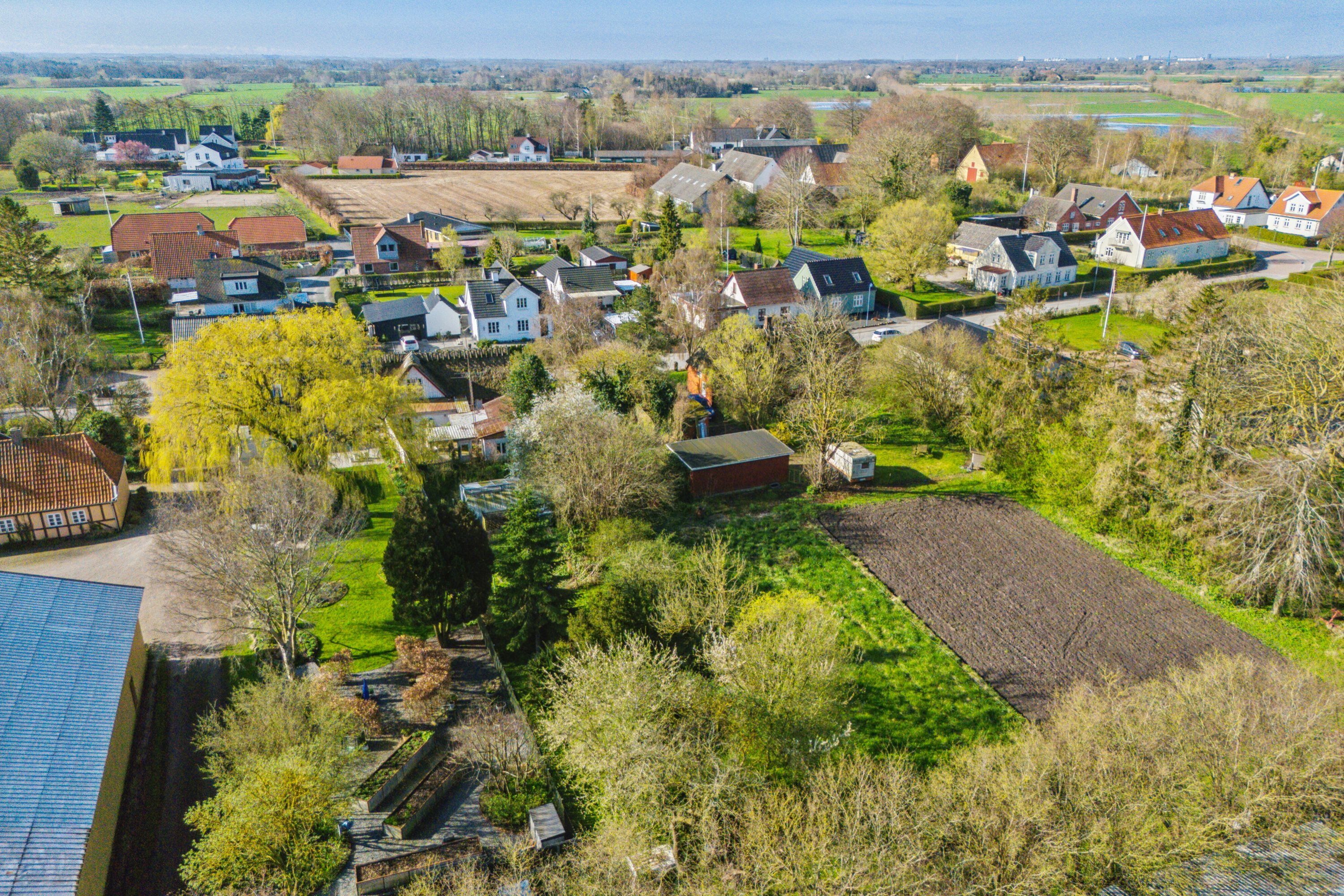 Fremhævet luftfoto billede i fuldskærmstilstand. Billede af Dræbyvej 11, 5330 Munkebo
