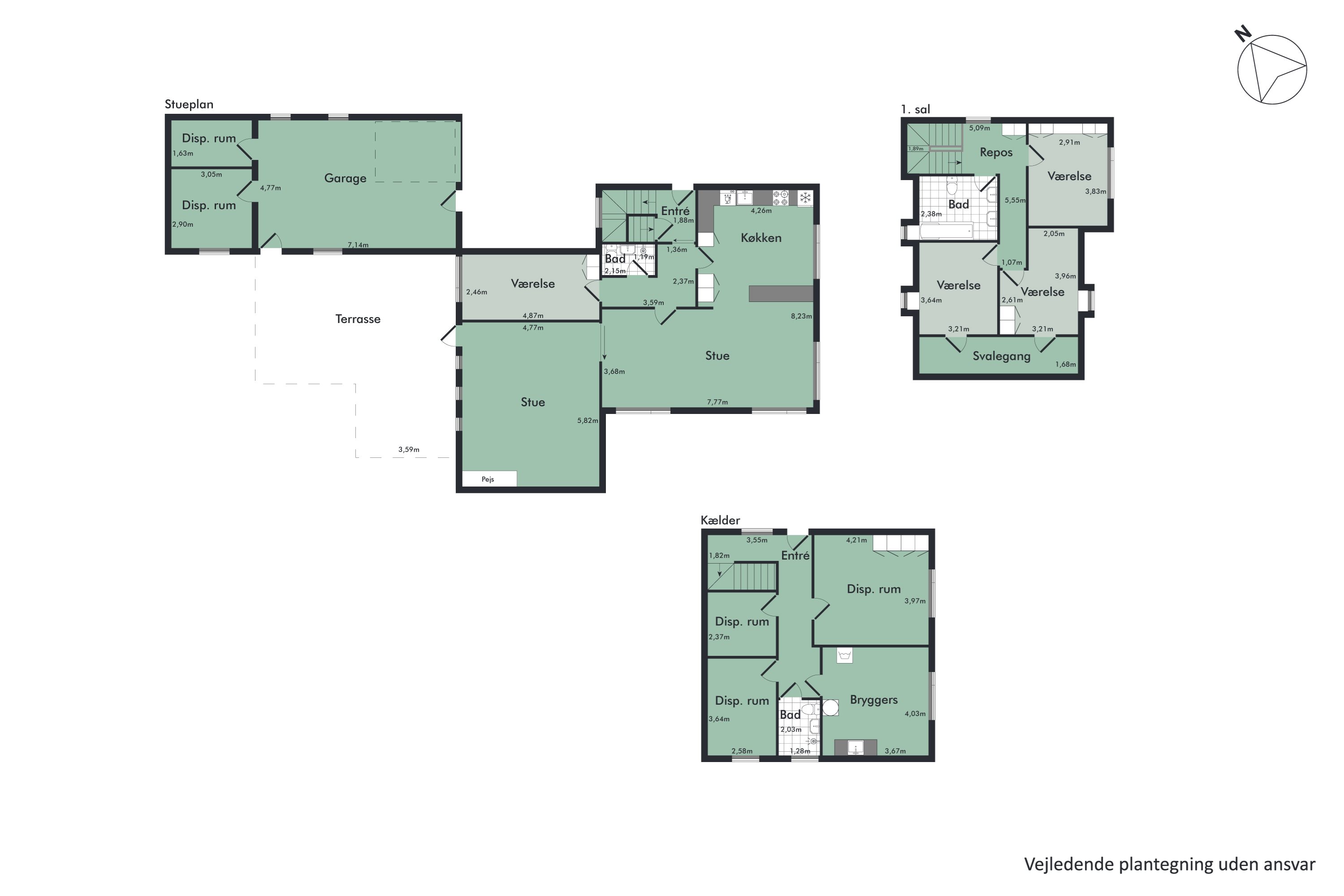 Plantegninger billede af Vejbyvej 3, Lem, 7860 Spøttrup