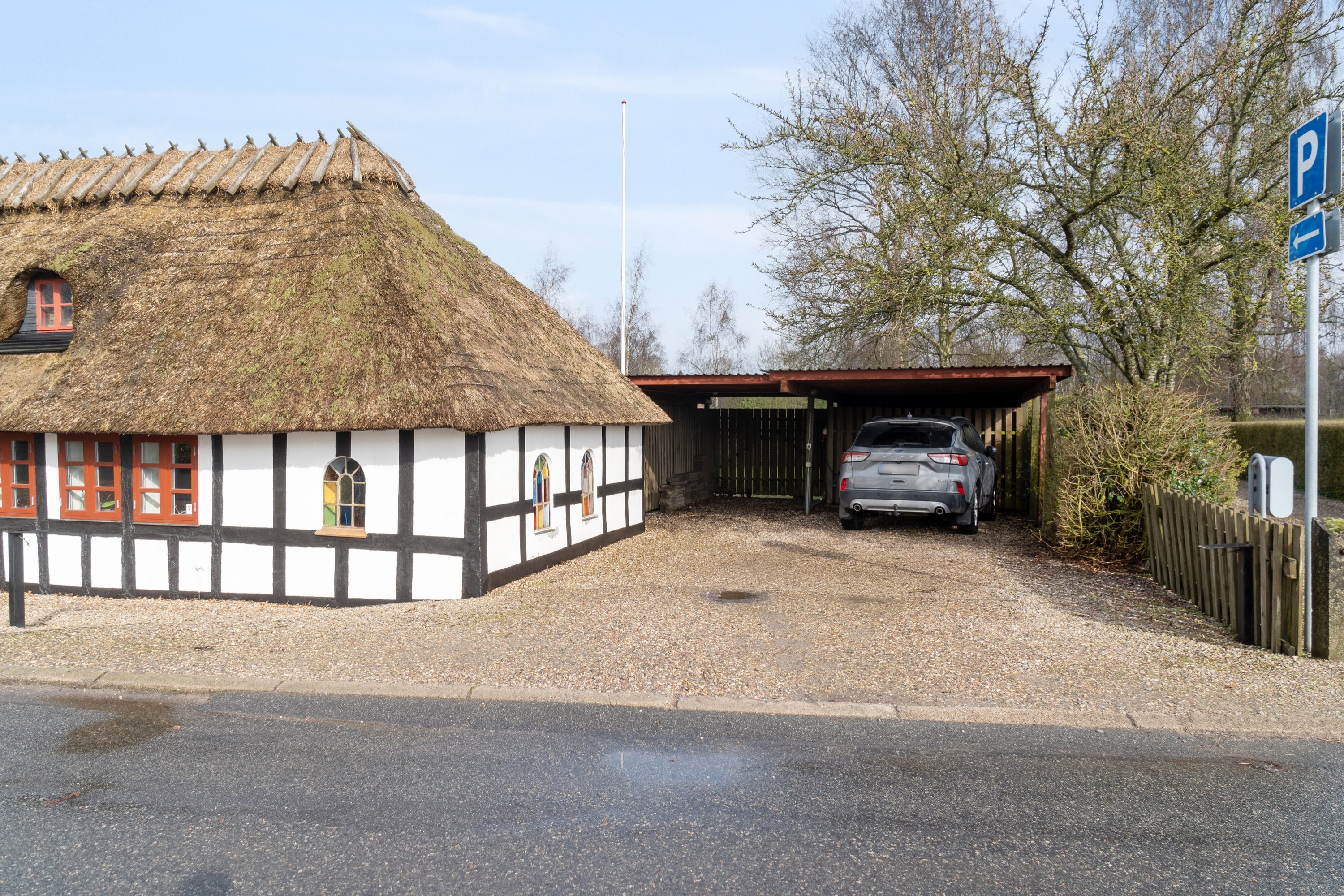 Fremhævet set fra vejen billede i fuldskærmstilstand. Billede af Lundevej 1, Lunde, 5771 Stenstrup