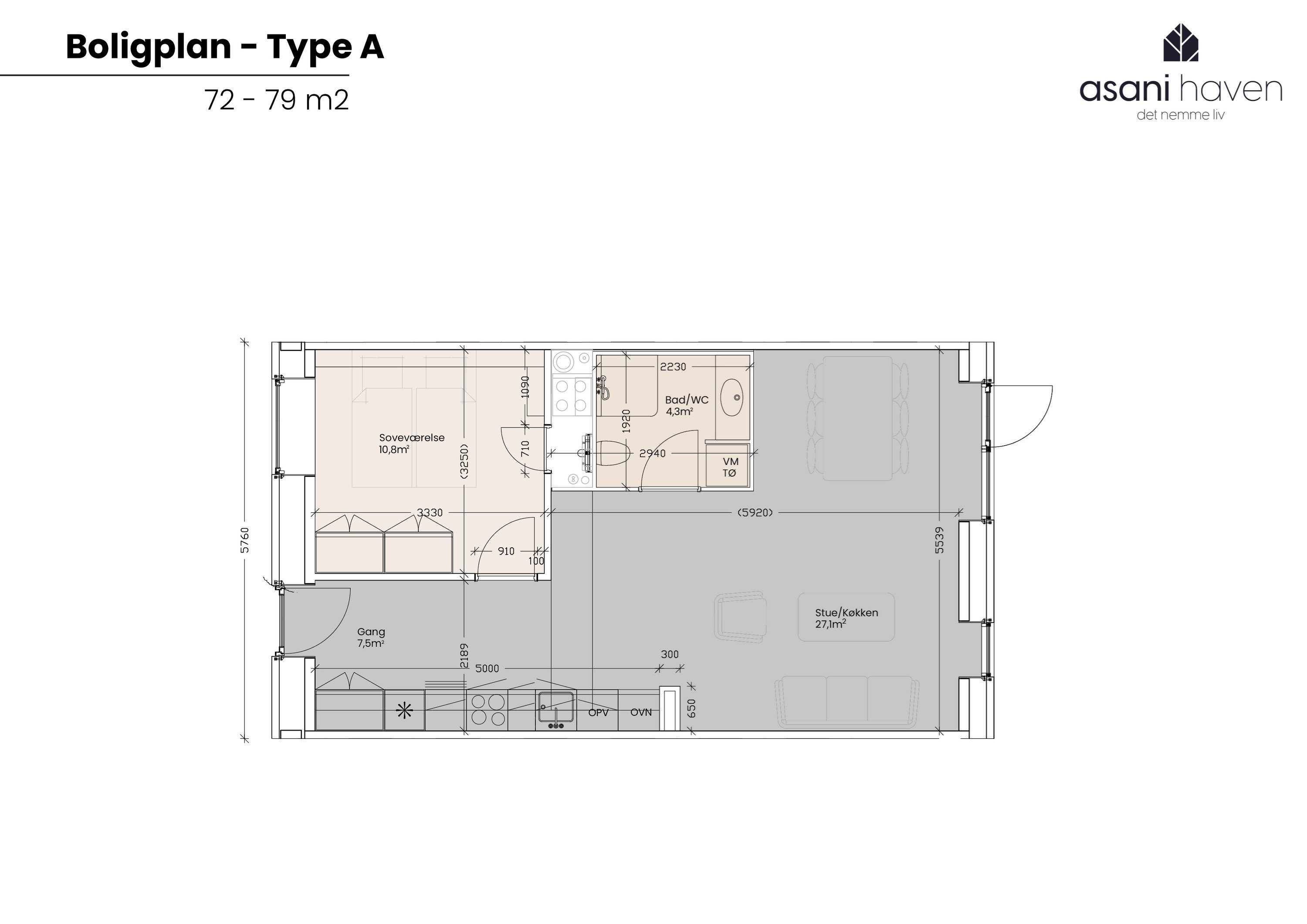 Asanihaven Skottenborg 25, 8800 Viborg - Plantegning