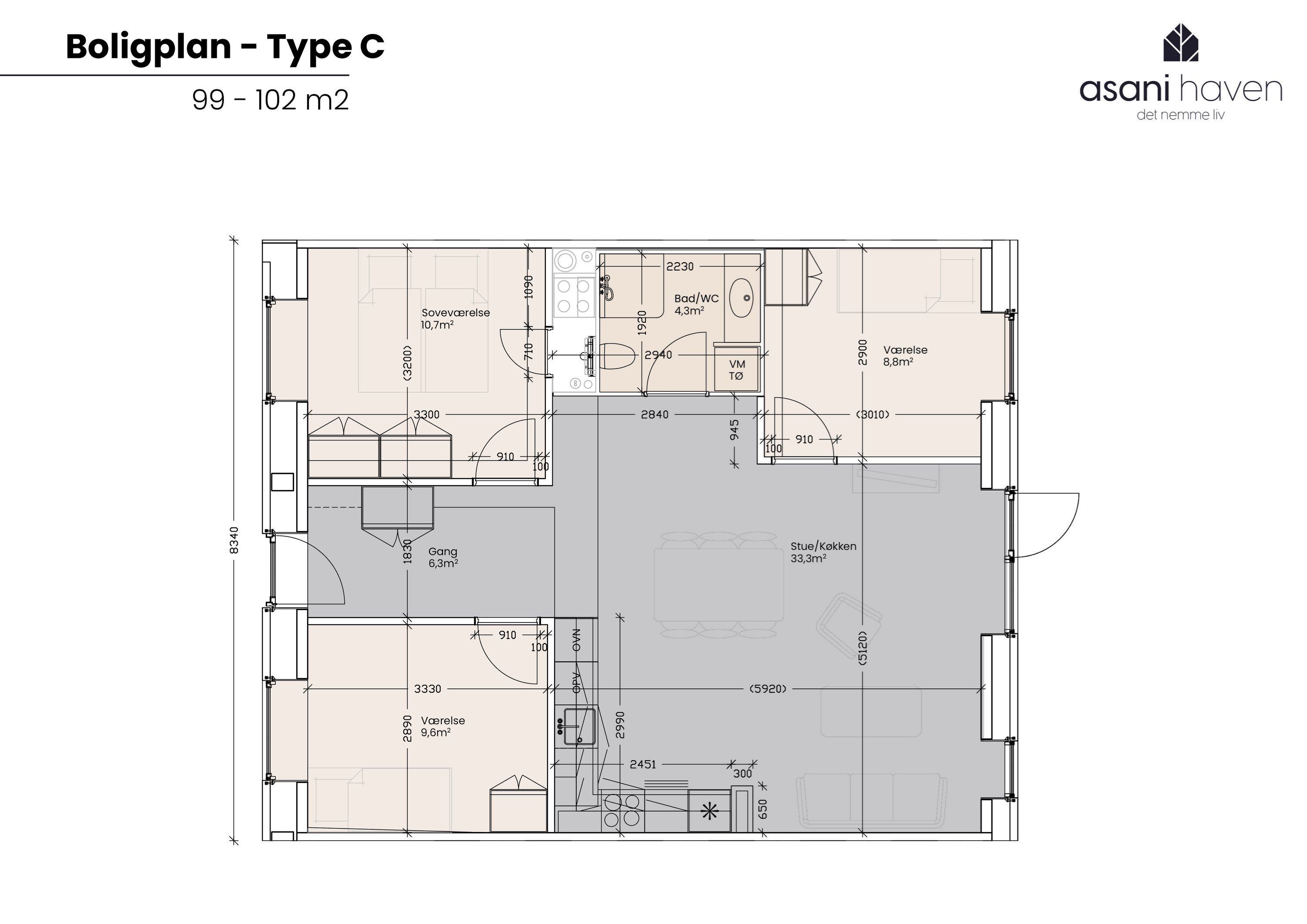Asanihaven Skottenborg 25, 8800 Viborg - Plantegning