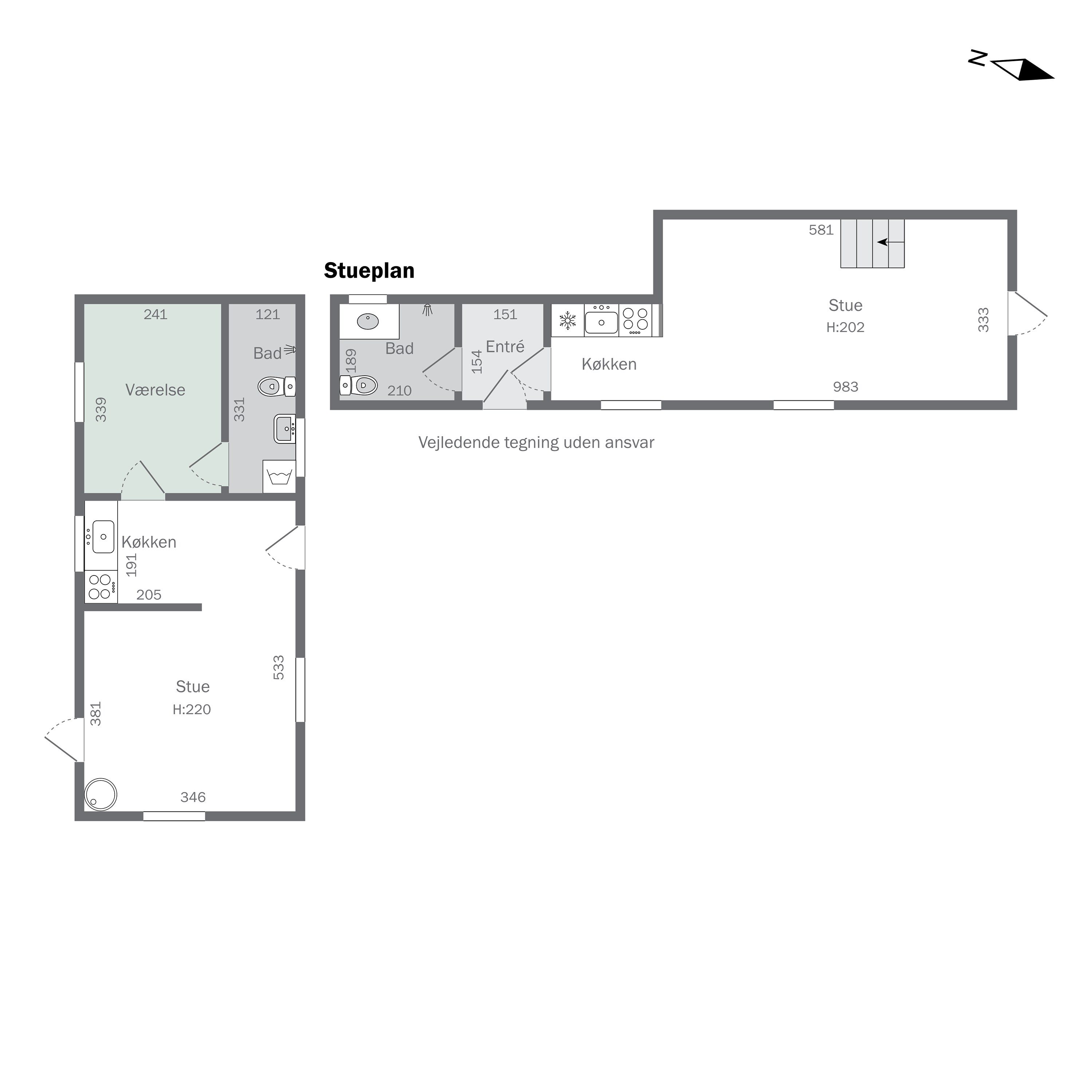 Plantegninger billede af Grønlandsvej 8, Halsskov, 4220 Korsør