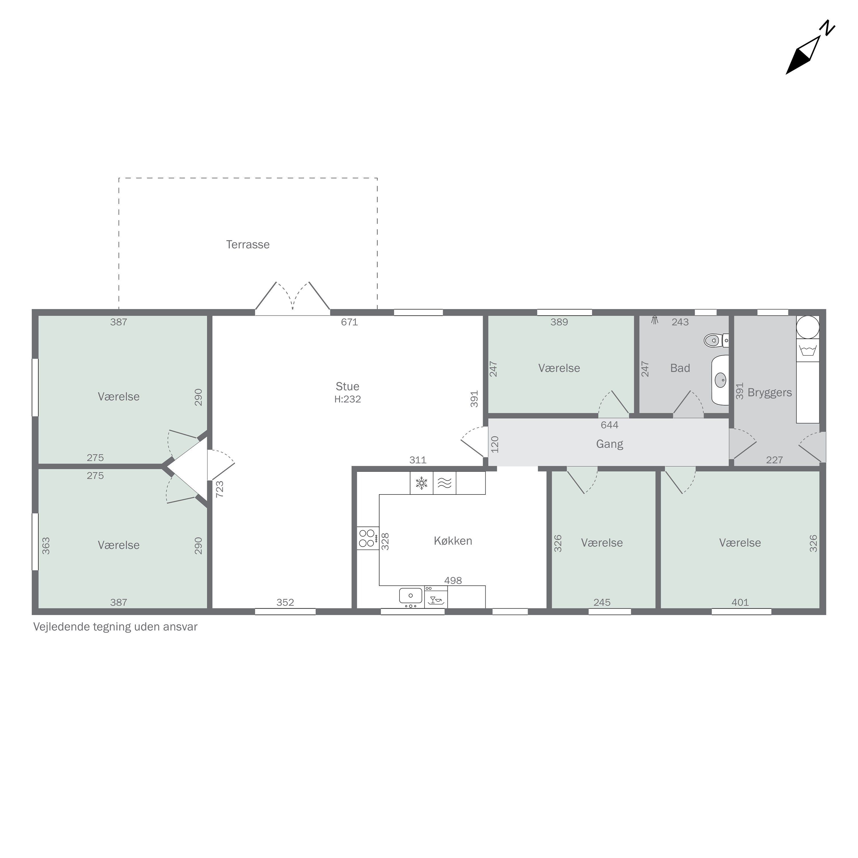 Plantegninger billede af Kirkestien 2, Koldby, 7752 Snedsted
