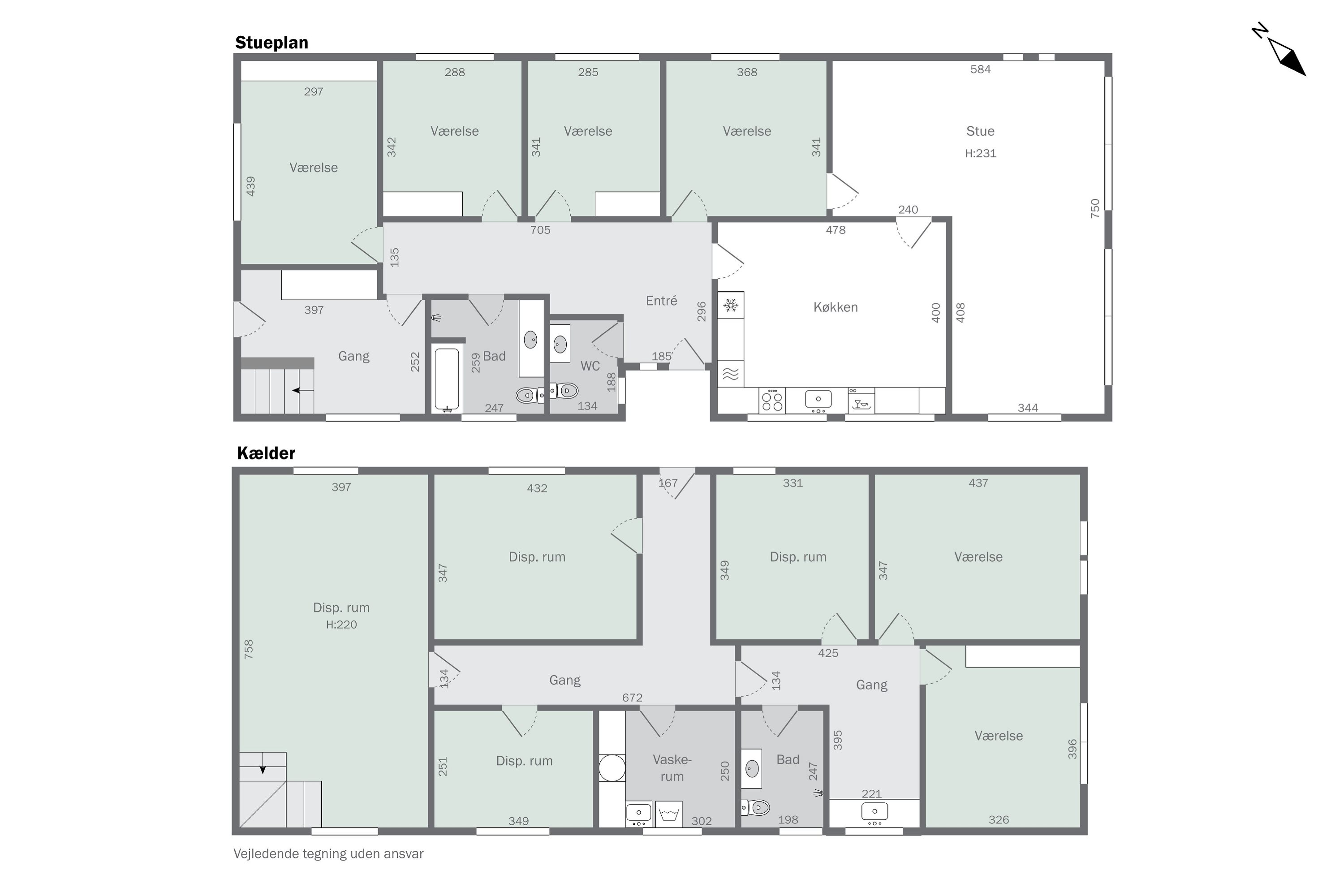 Plantegninger billede af Skagensvej 87B, 9800 Hjørring